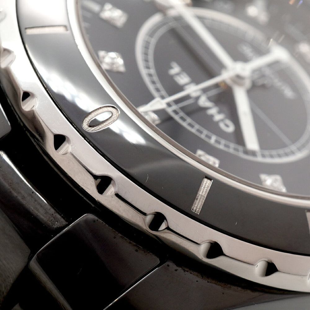 Chanel J12 Diamond H1626 Black Dial Men's Watch — Good