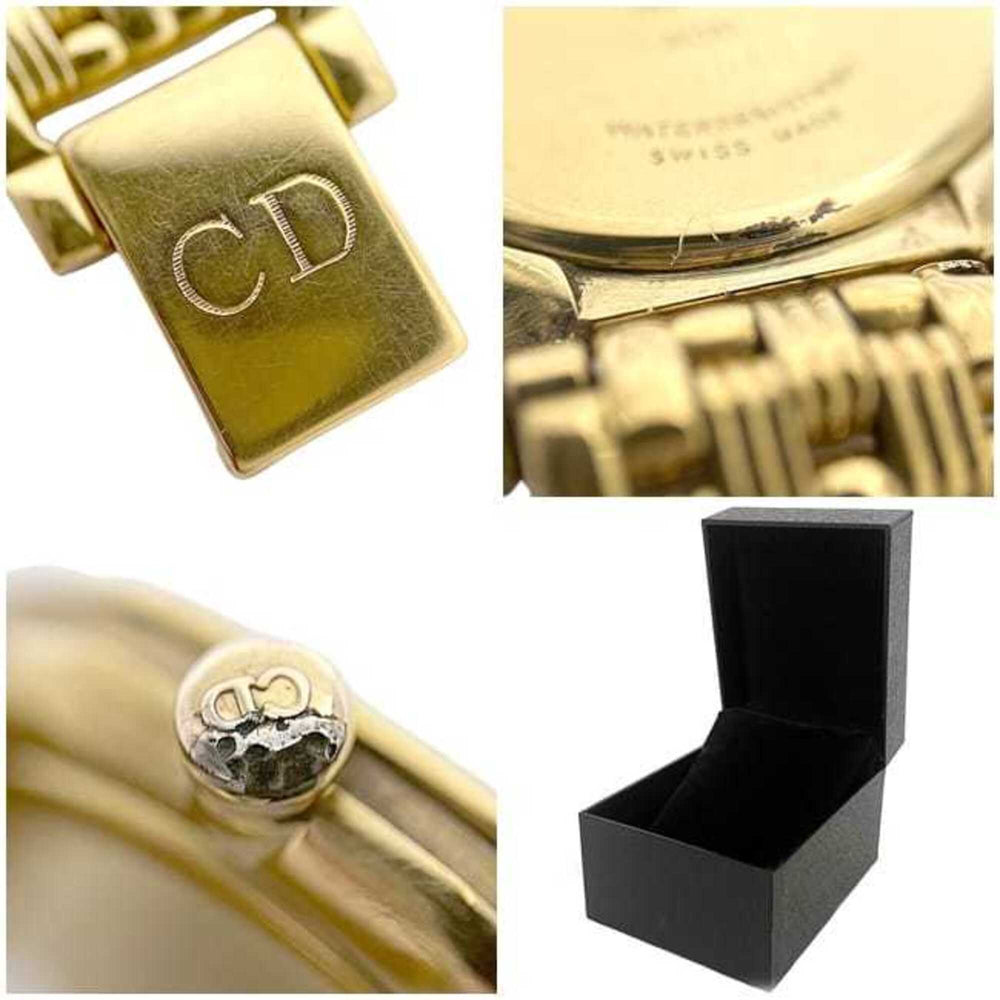 Christian Dior Swing Dress Watch Navy Gold 64151 Women's Stainless Steel Quartz 657*** — Very Good