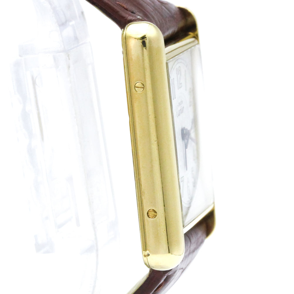 CARTIER Must Tank Quartz Gold Plated Quartz Unisex Watch W1013954 — Good