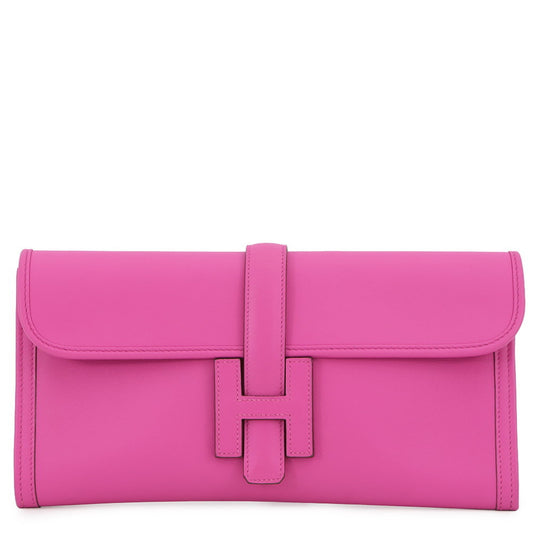 Hermes Jige Elan Magnolia Swift clutch bag.