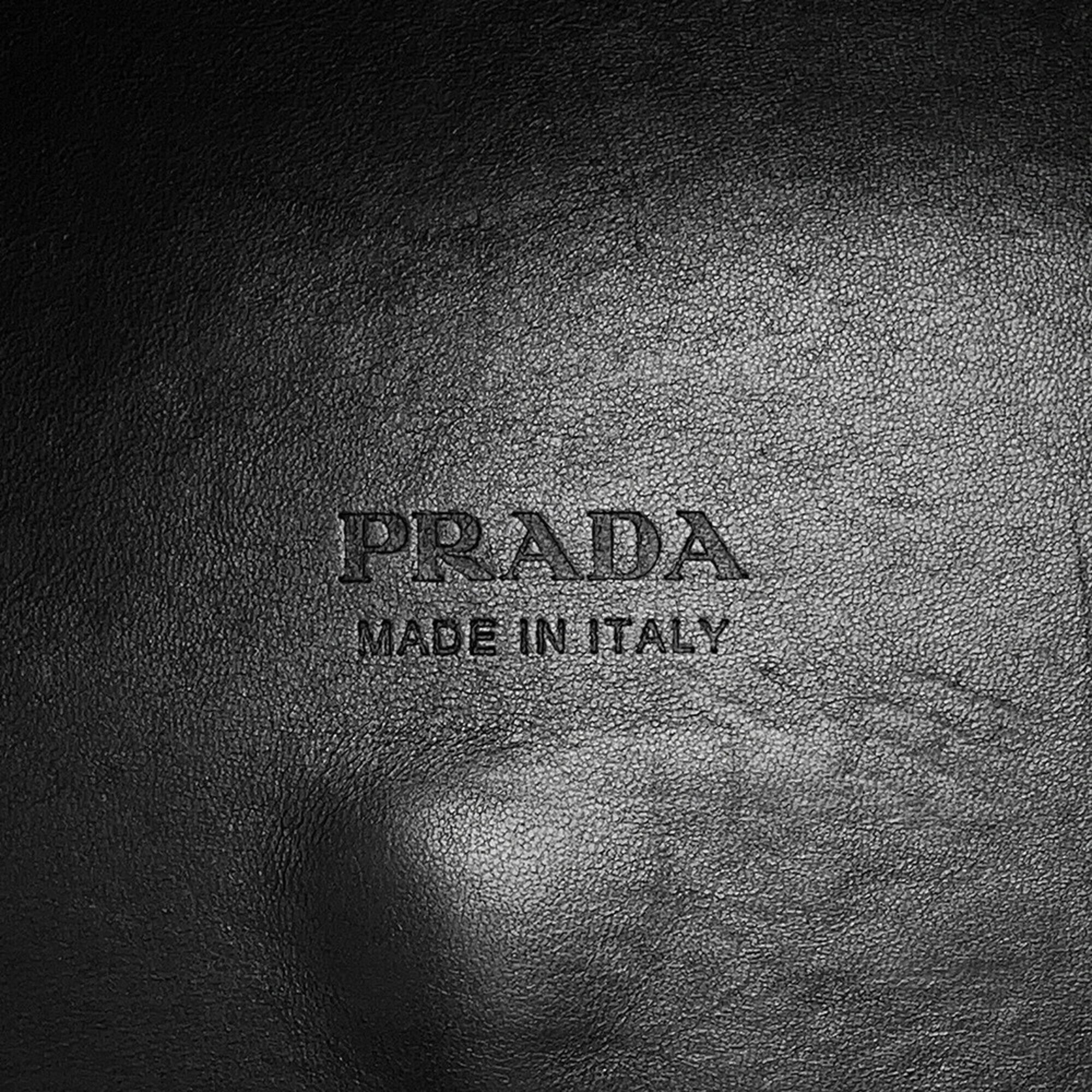 Prada Tambour Bucket Shoulder Bag, Calf Leather, 1BE050, PRADA 2-way, Handbag — Like New