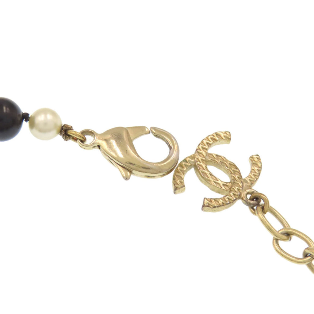 Chanel faux pearl Coco Mark bracelet, metal, for women