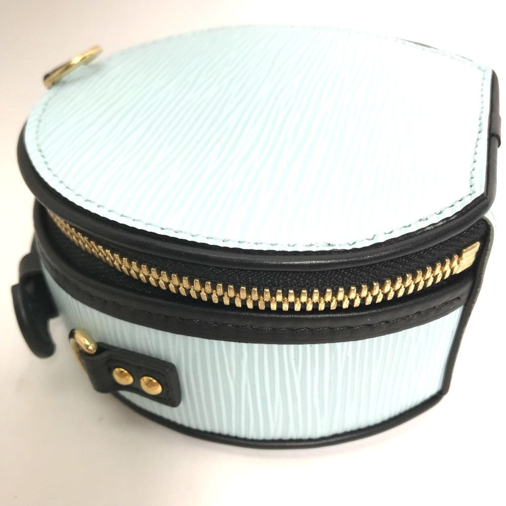 LOUIS VUITTON R97999 Epi Petite Boite Chapeau 2-Way Handbag/Pouch/Shoulder Bag in Leather, Seaside Blue, Like New — Like New