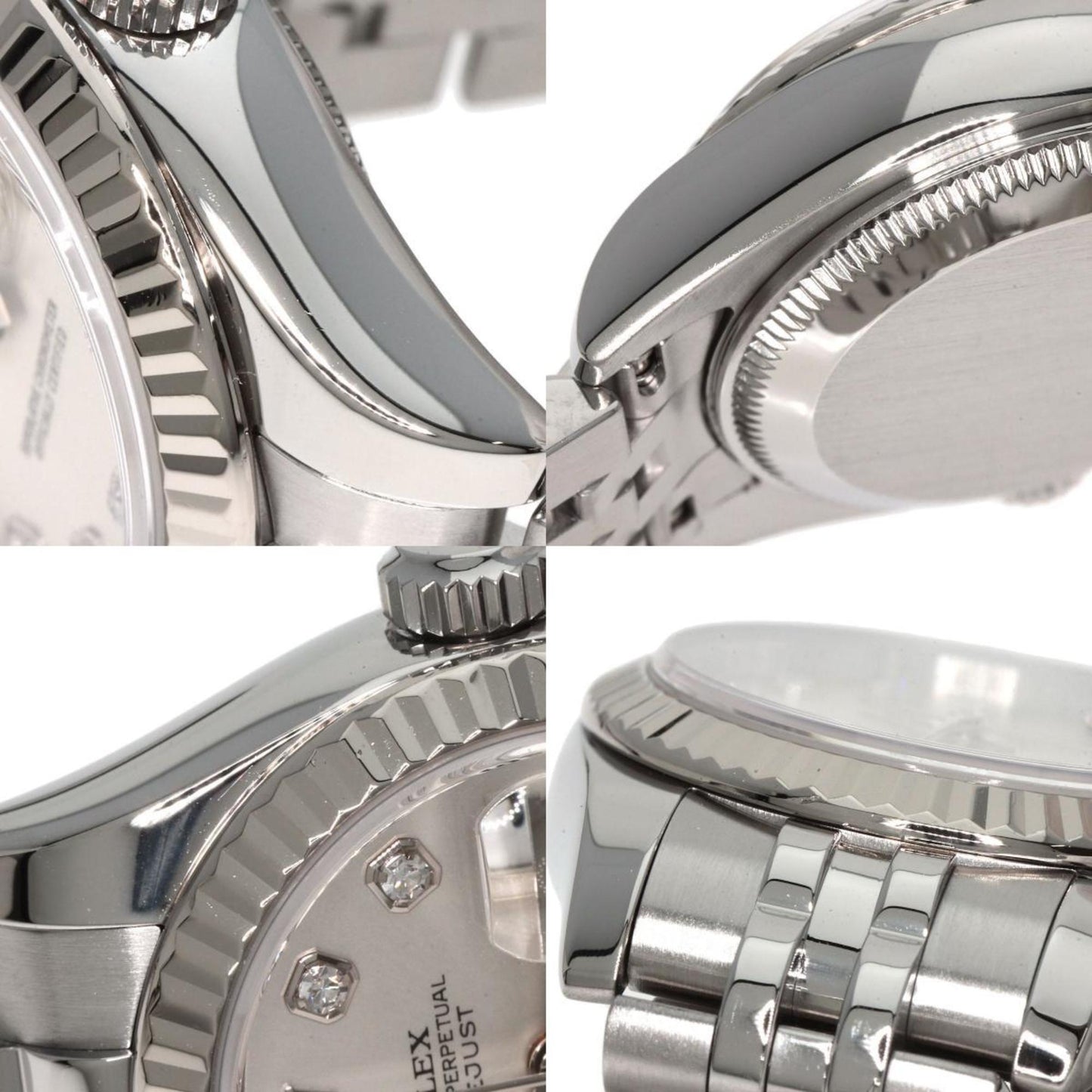 Rolex 179174G Datejust 10P Diamond Watch Stainless Steel SS K18WG Ladies ROLEX