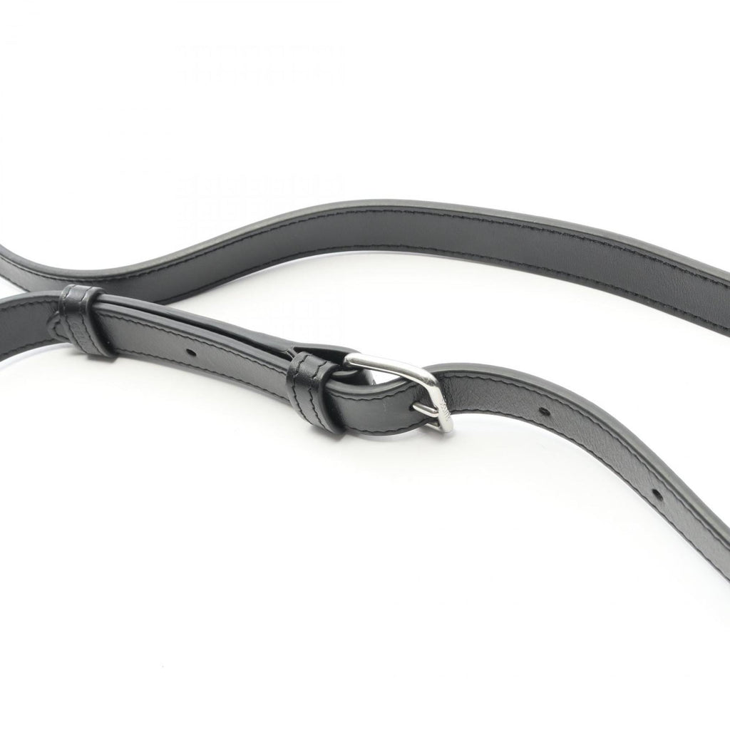 Celine Triomphe shoulder bag in coated canvas and leather, men's, black brown, 114902EVJ