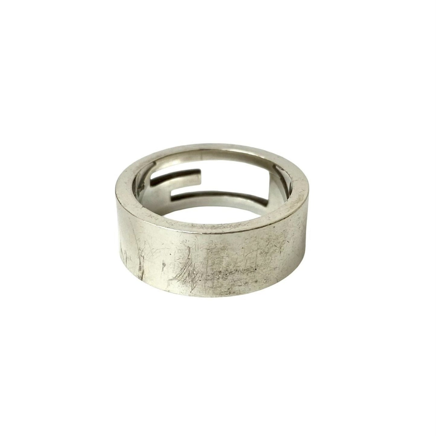 GUCCI Square G Ring, 925 Sterling Silver, Men's Accessory, 102-4