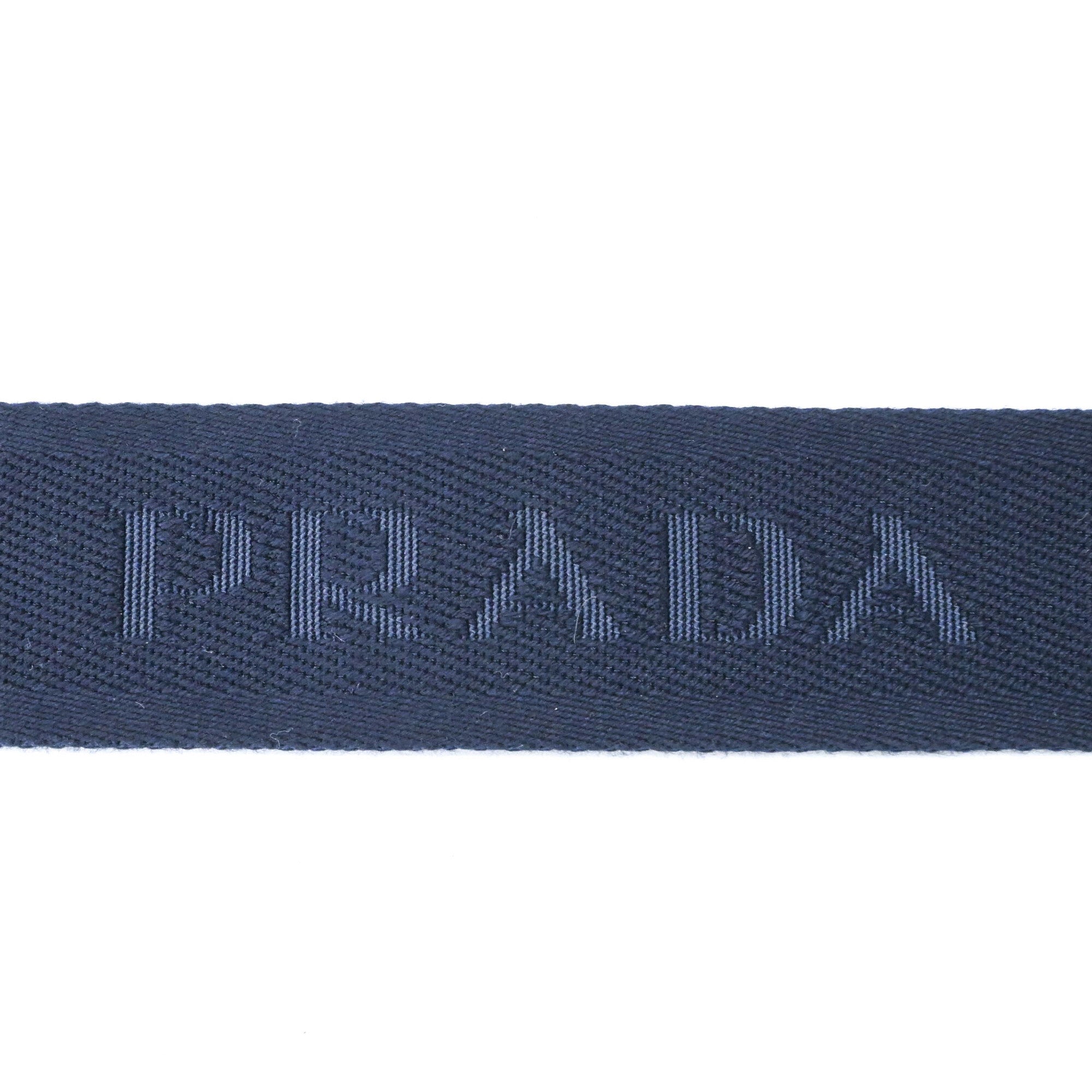 PRADA Suede and Nylon Shoulder Bag, Triangle Design, Navy Brown — New - Store Return
