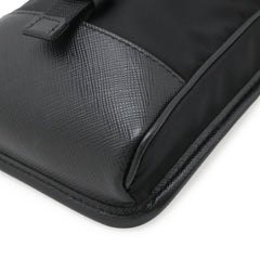 PRADA Triangle Smartphone Case, Shoulder Bag, Handbag, Pouch, Nylon, NERO Black, 2ZH109 — Like New