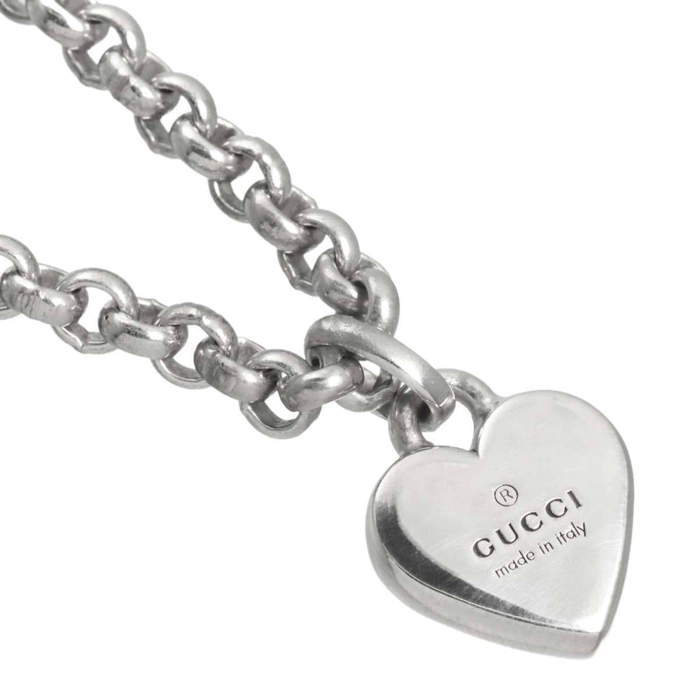 Gucci GUCCI Necklace 56cm SV Sterling Silver 925 Heart — Like New