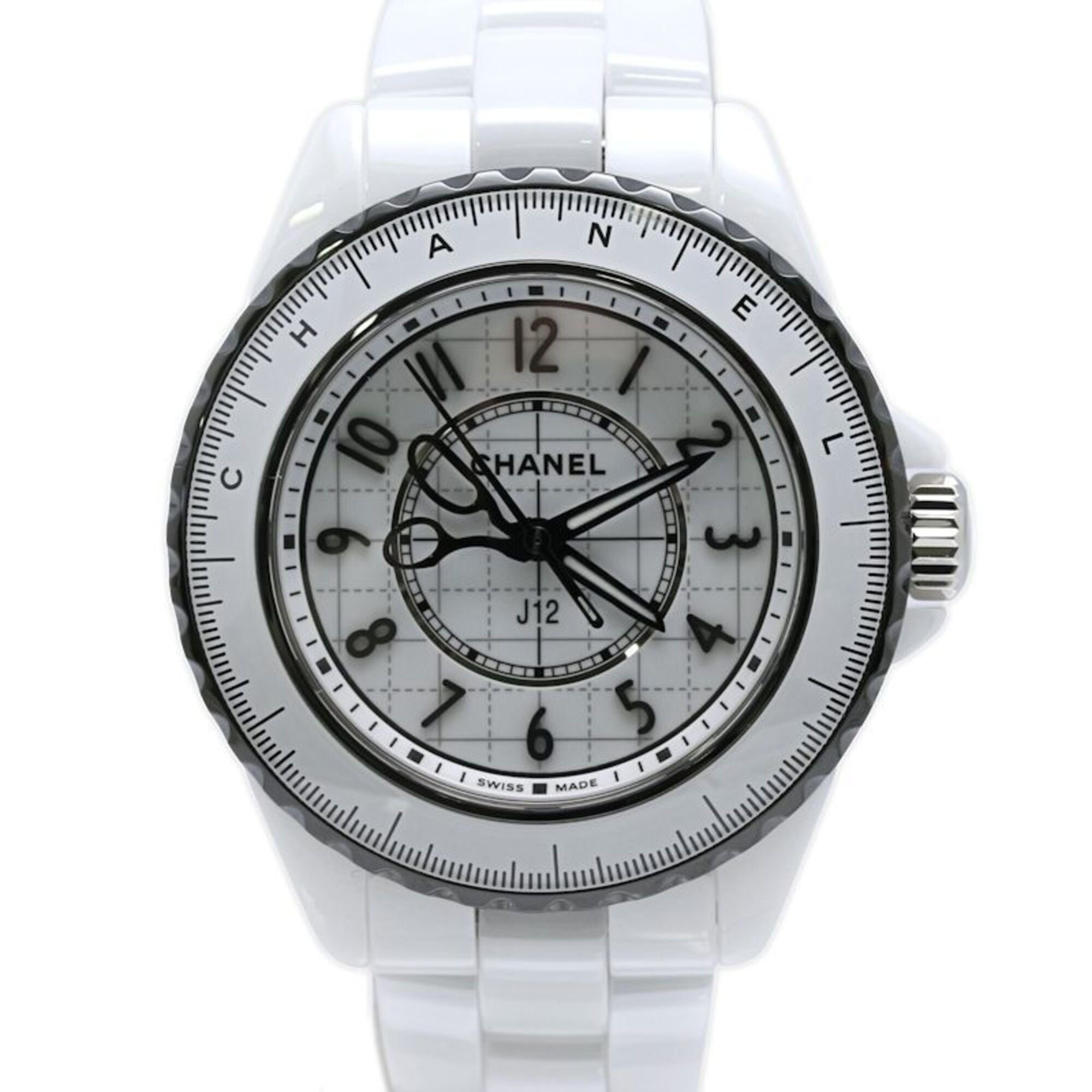 CHANEL J12 Couture H9763 Women's Watch, White Ceramic x Stainless Steel, 40446 — New - Store Return