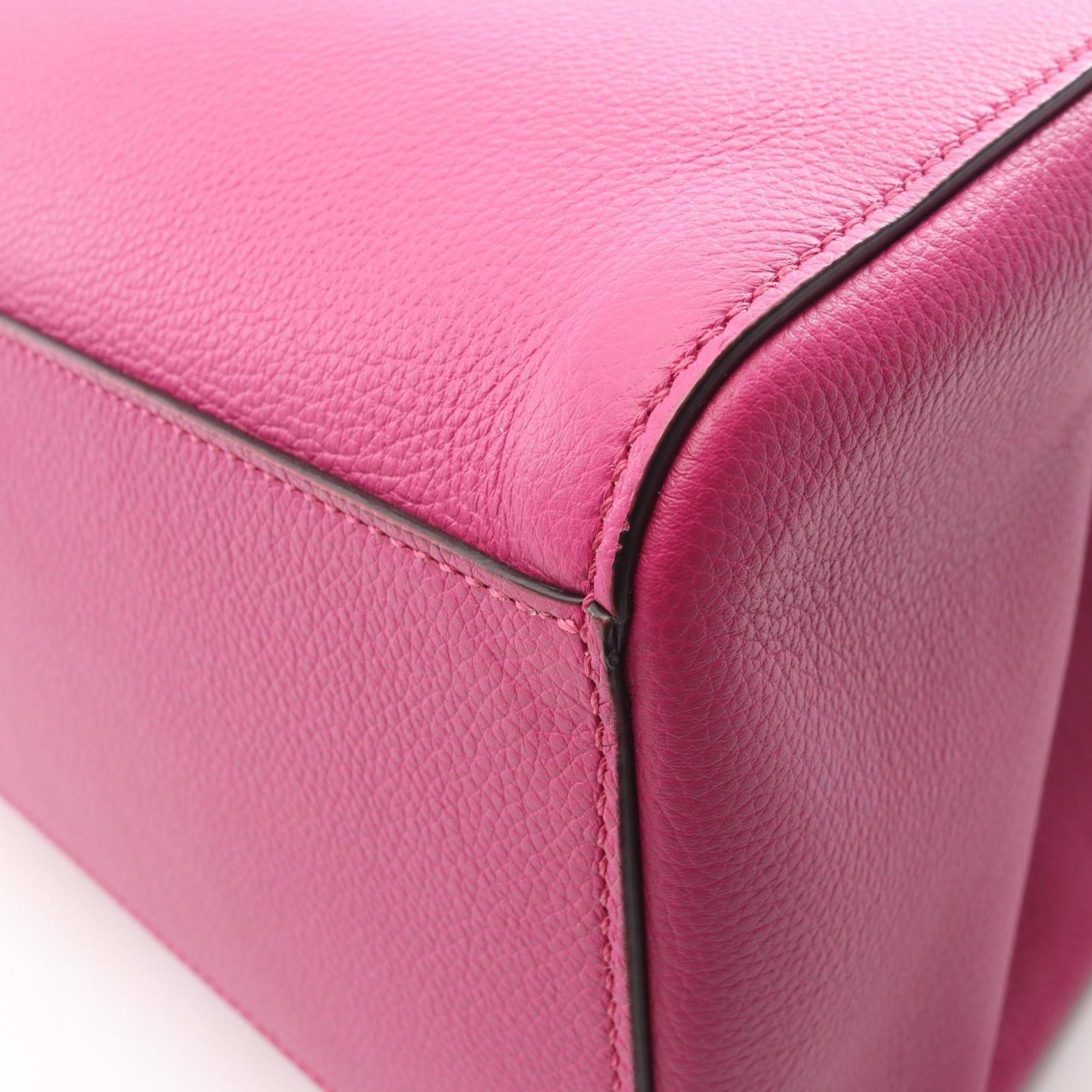 Fendi ORIGAMI MEDIUM Tote Bag, Leather, Women's, Pink, 8BH414