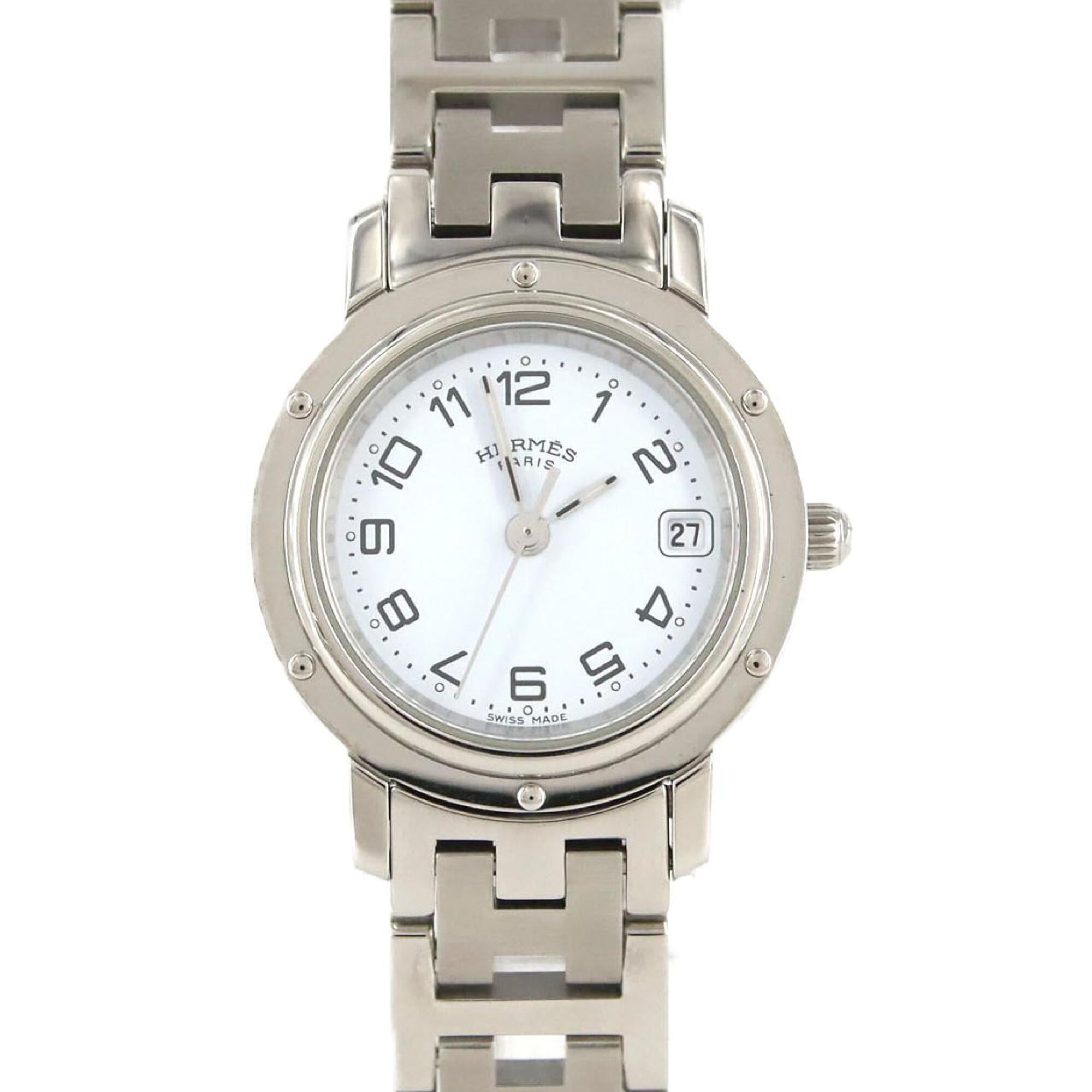 Hermes Clipper CL4.210 SS Quartz Watch — Good