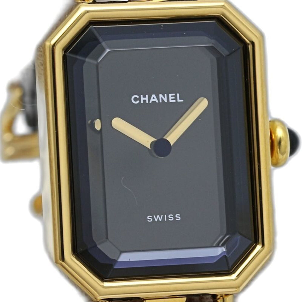 CHANEL Premiere Large Size H0001 483011003 Women's Watch GP (Gold Plated) x Leather 130518 — Very Good
