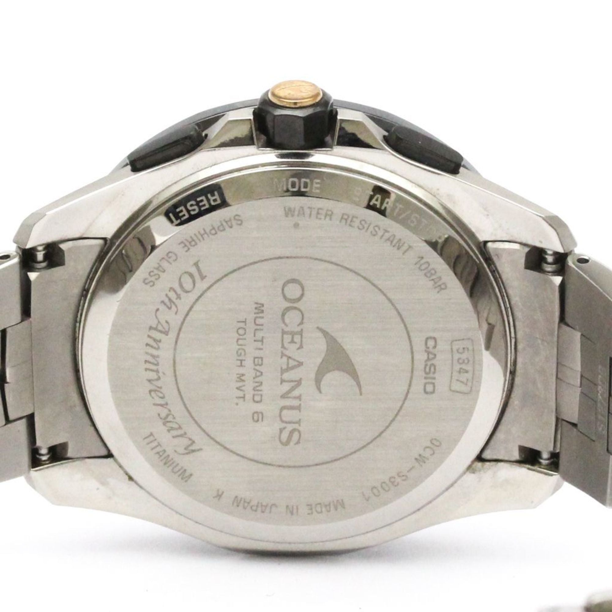 CASIO Oceanus Manta 10th Anniversary LTD Solar Titanium Watch OCW-S3001C-1AJF — Good