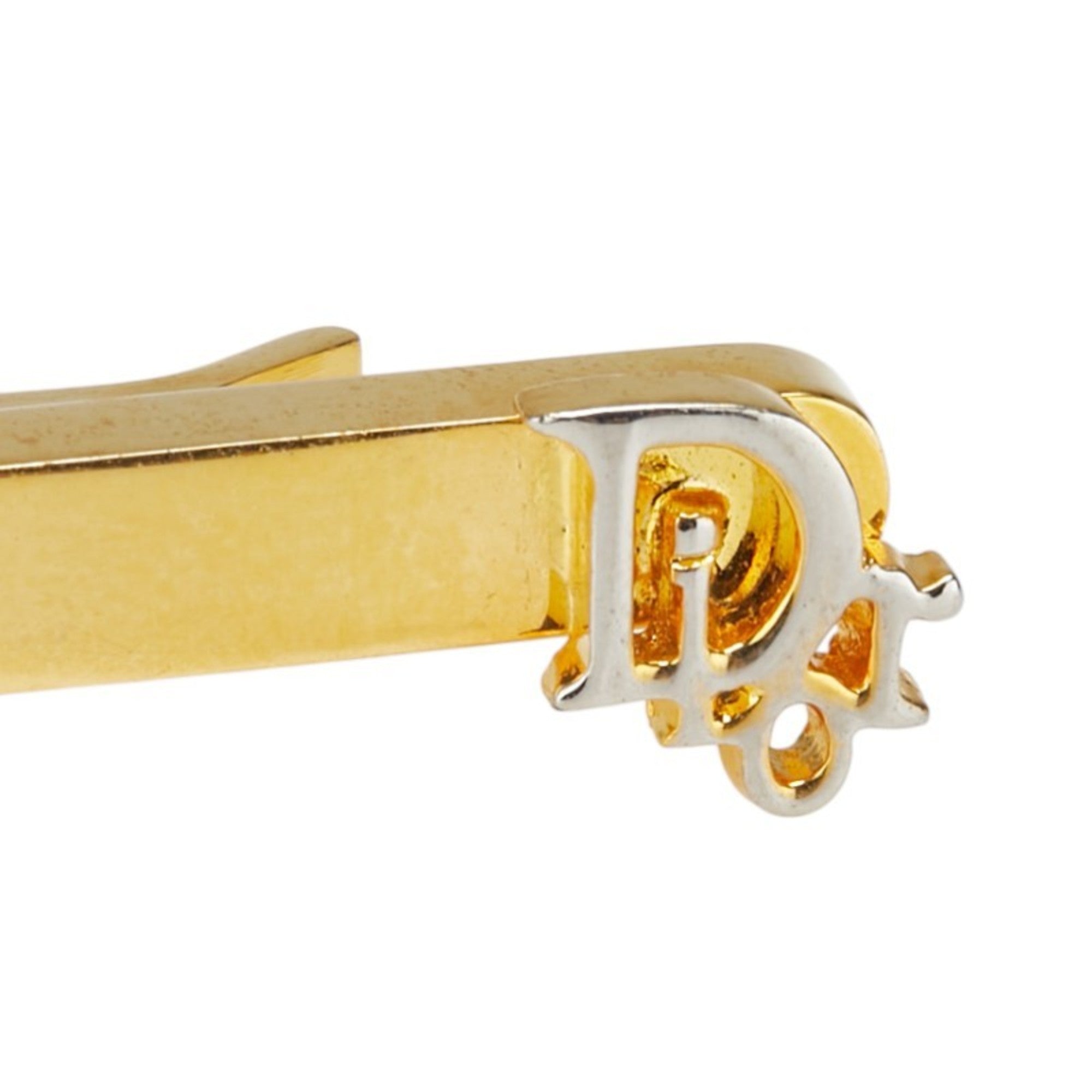 Christian Dior Dior logo tie pin, gold plated, for men.