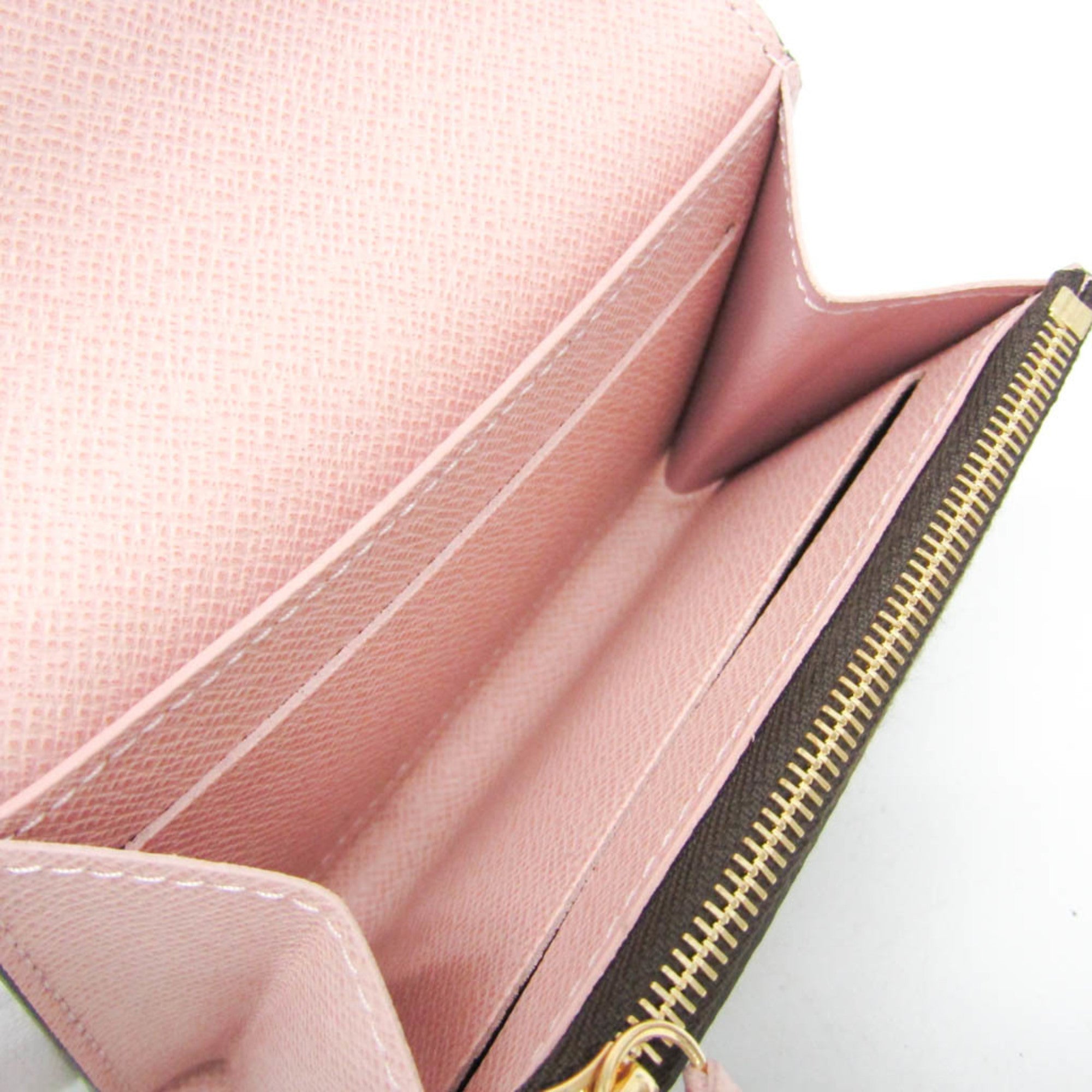 Louis Vuitton Damier Rosalie Coin Purse N64423 Women's Damier Canvas Coin Purse/coin Case Brown,Rose Ballerine