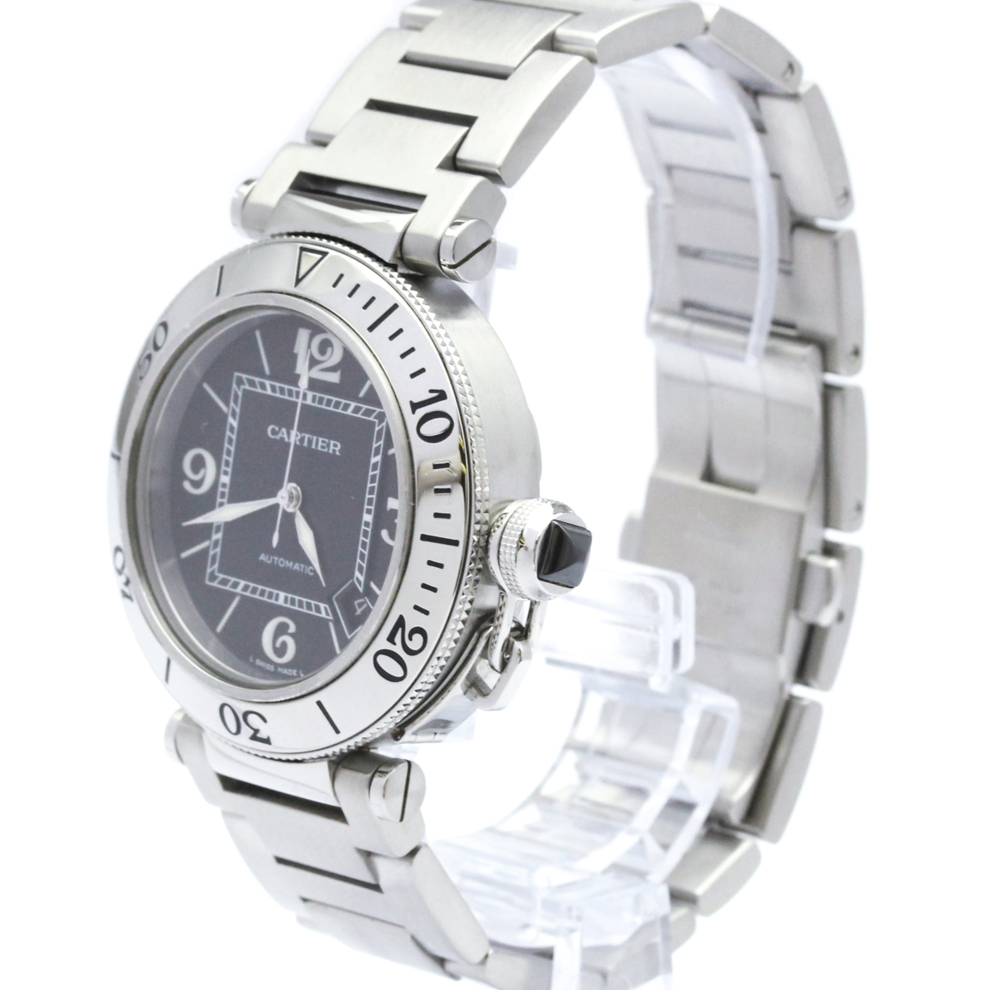 Cartier Pasha Seatimer Automatic Stainless Steel Men's Dress/Formal W31077M7 — Very Good