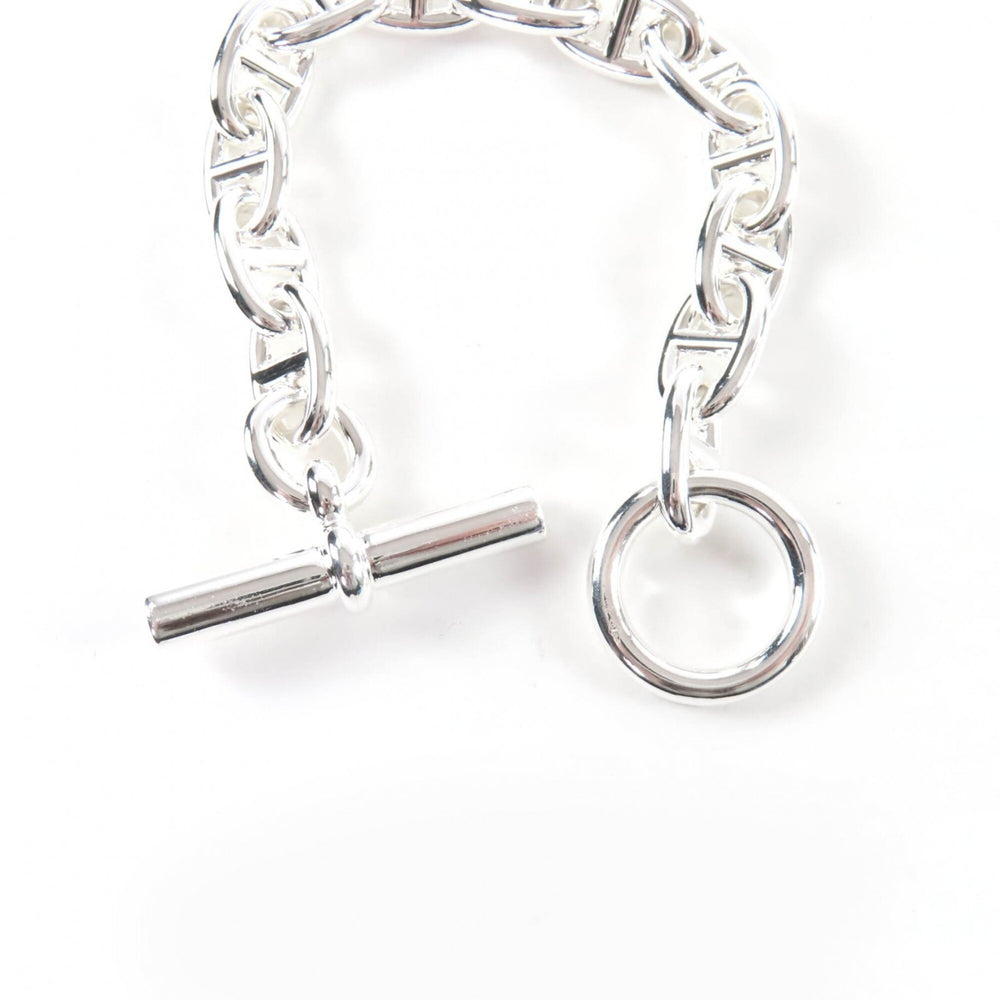 HERMES Chaine d'Ancre MM AG925 Bracelet, 13 links, Silver, Made in France, 2023 model, Weight: 50.05g, Women's — Like New