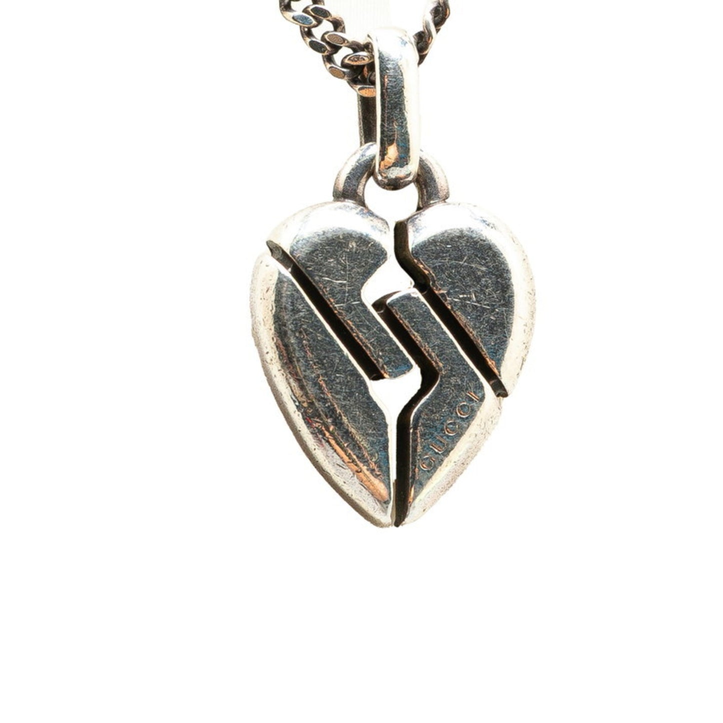 Gucci Knot Heart Pendant Necklace 313463 SV925 Silver Women's GUCCI