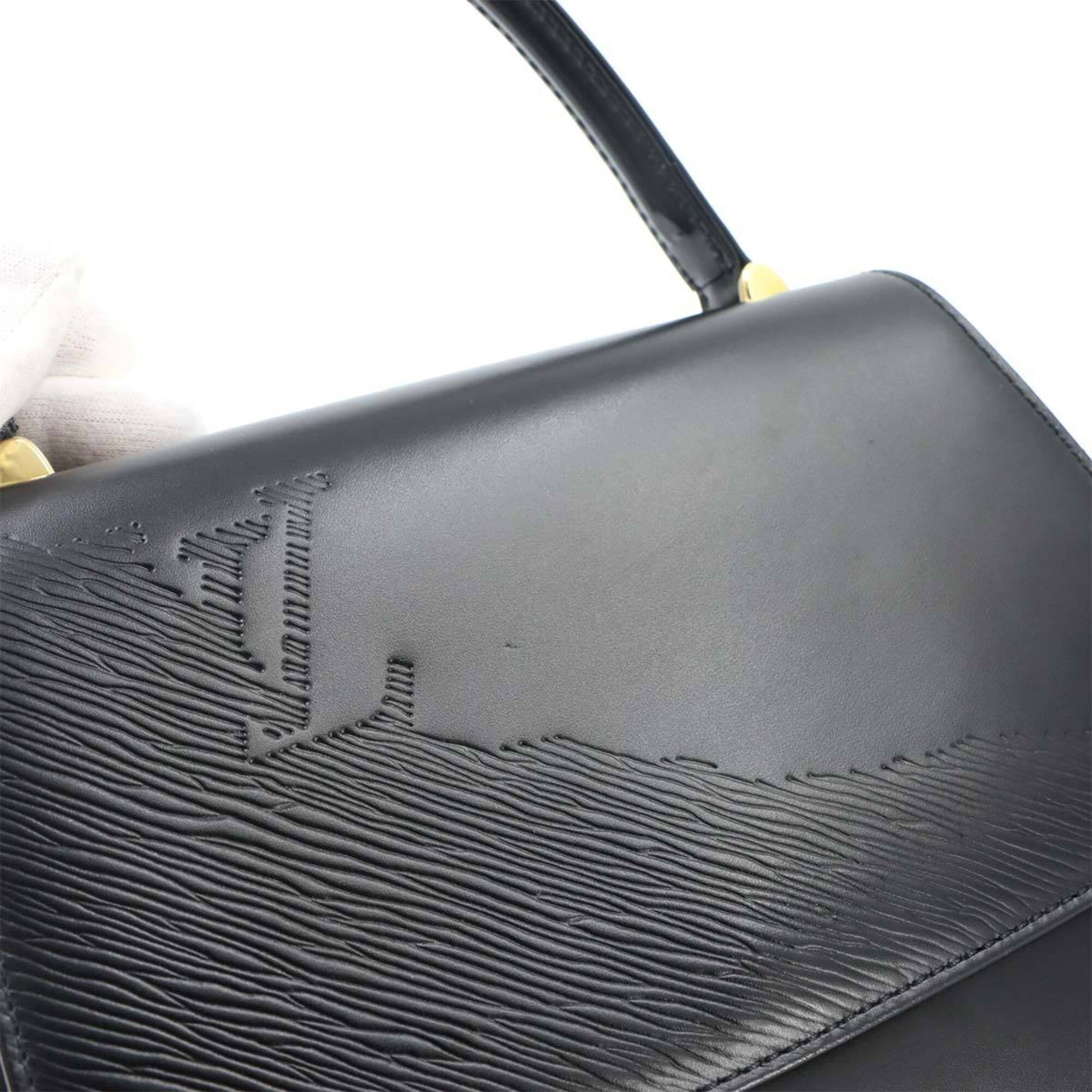 Louis Vuitton Opera Handbag, Leather, Noir (M63902), Black with Gold Hardware, Athens — Like New