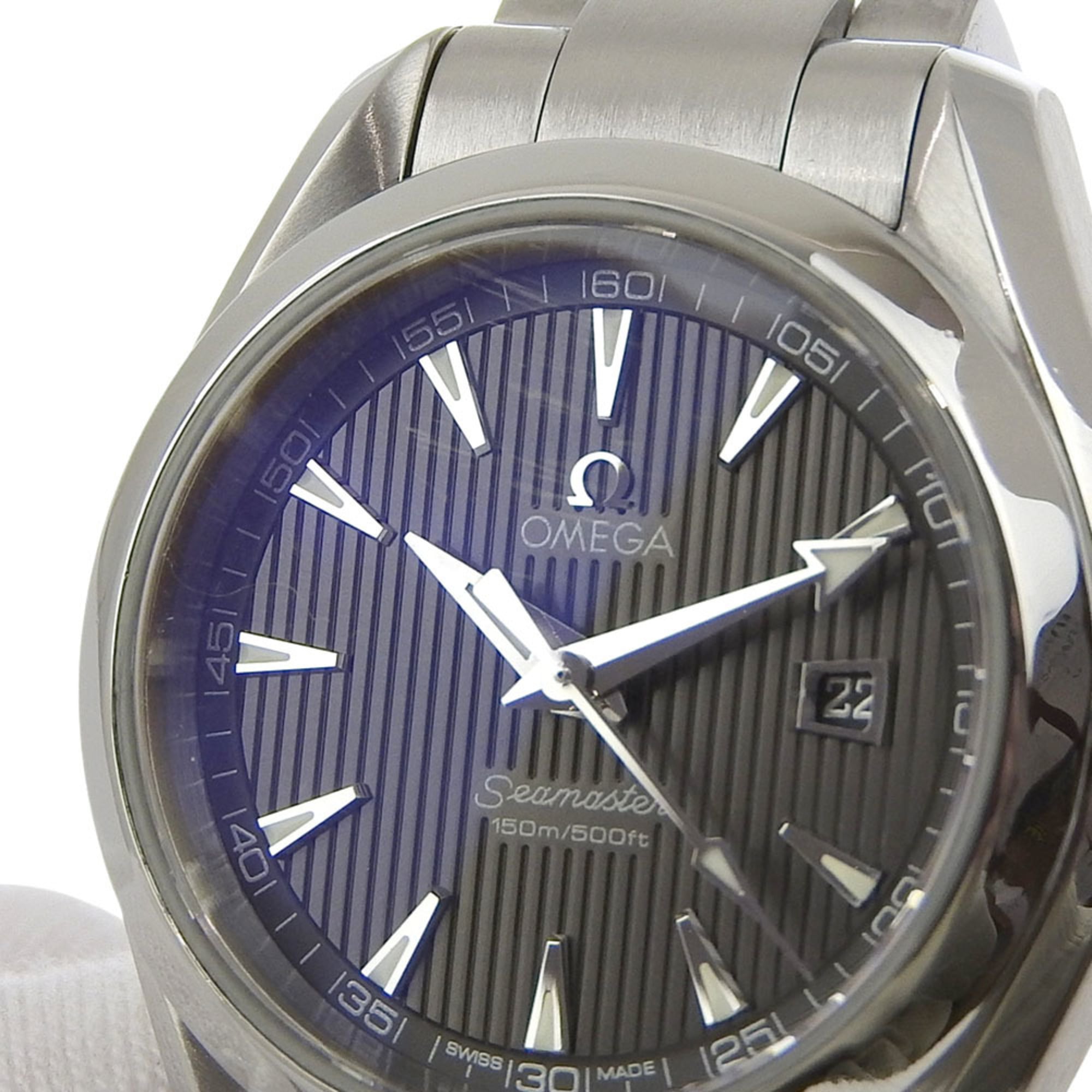 Like New Omega Seamaster Aqua Terra Date 150m Water Resistant 231 10 61 06 001 Gray Dial Stainless Steel Quartz 30mm — Like New