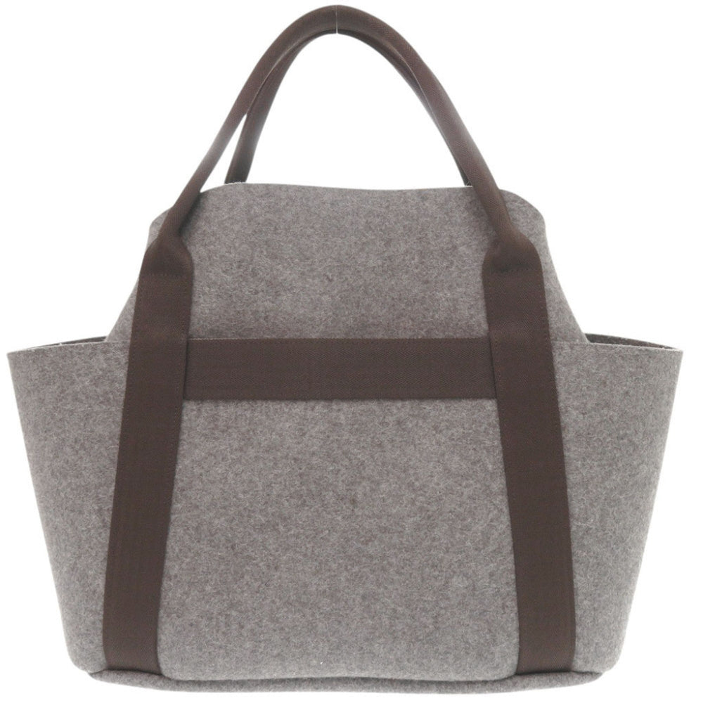 Hermes Sac de Pansage Groom Felt Grimoyen Silver Hardware Z Stamp (2021) 2-Way Tote Bag 0264HERMES — Like New