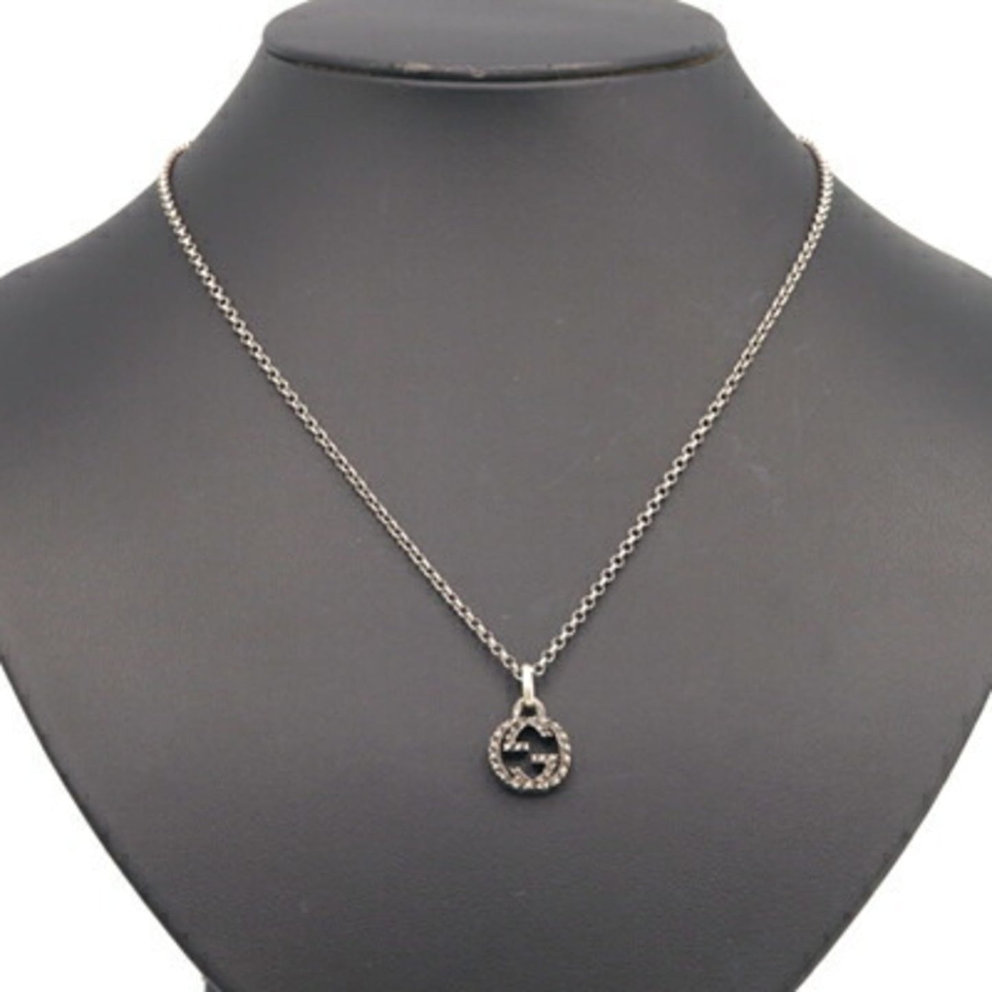 Gucci Necklace Interlocking G 455535 SV Starlig Silver 925 Choker Arabesque Women's Men's GUCCI