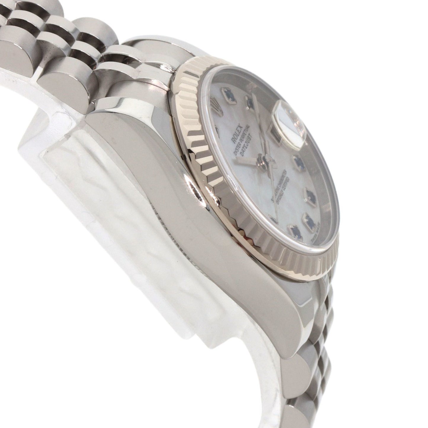 Rolex 179174NGS Datejust 10P Sapphire Watch in Stainless Steel/SS/18K White Gold for Women