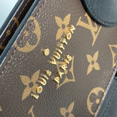 LOUIS VUITTON M44111 Monogram Traceage Tote Shoulder Bag Canvas Women's Brown — Like New