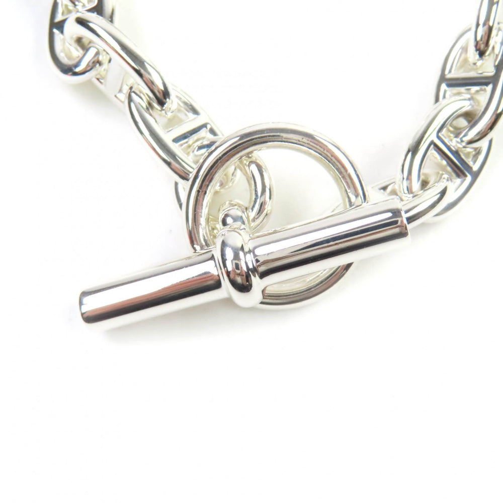 HERMES Chaine d'Ancre MM 925 14-link bracelet, silver, with box, made in France, weight 54.87g, for women — Like New