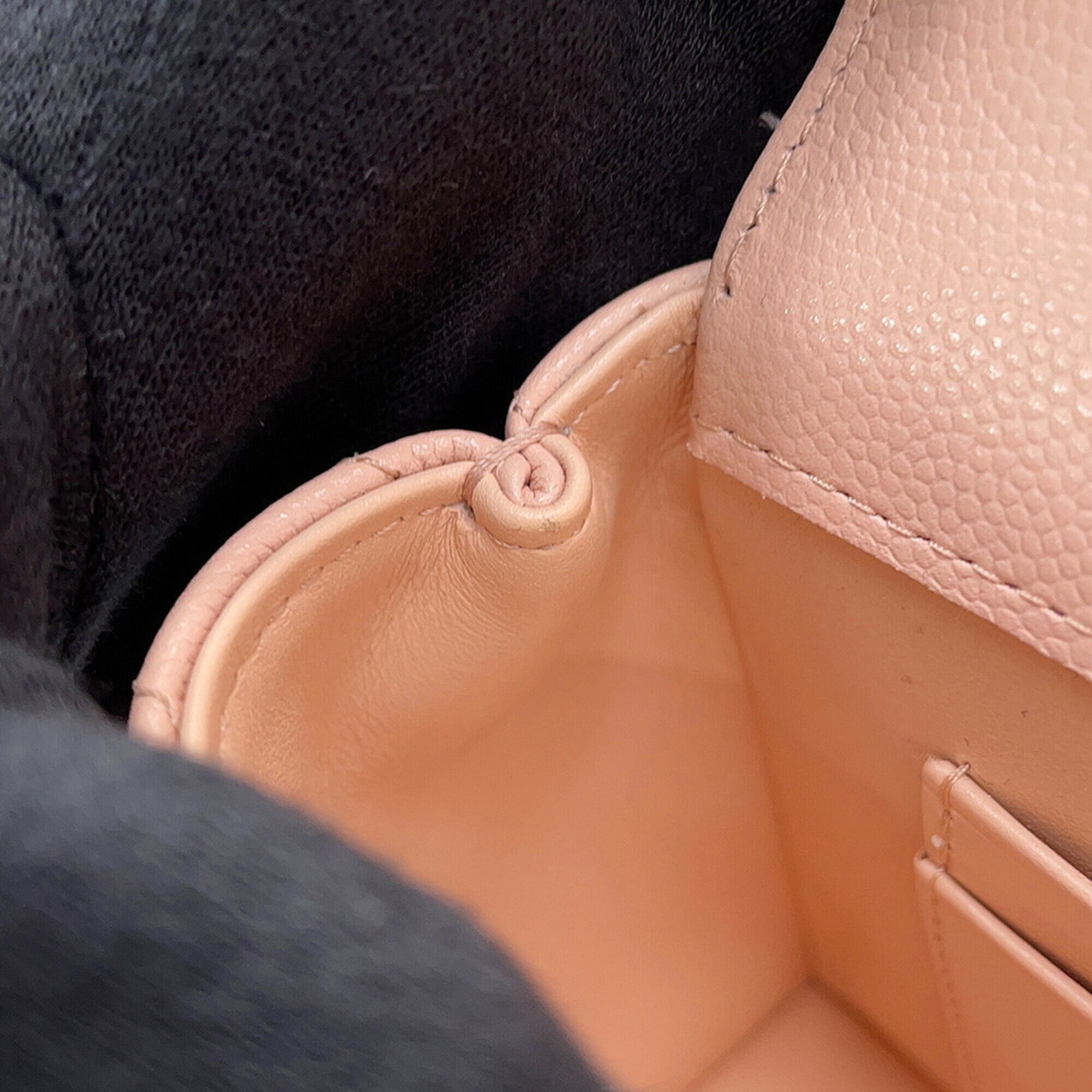 Chanel Matelassé Mini Handbag with Coco Handle, Caviar Skin, AP4244, 2-way Chain Shoulder Bag, for Women, CHANEL — Like New
