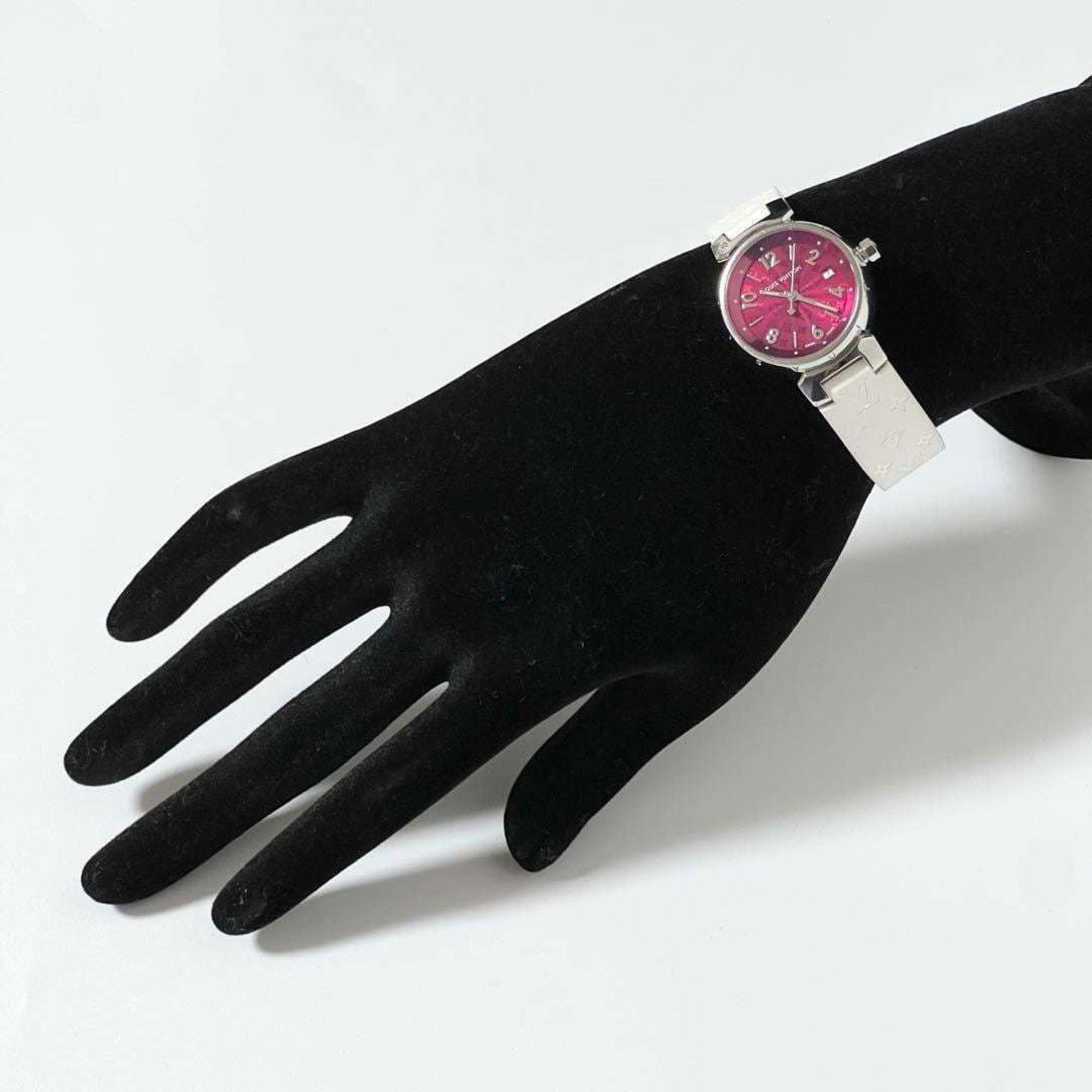 Louis Vuitton LOUIS VUITTON Ladies Watch Tambour Monogram Q121W — Very Good