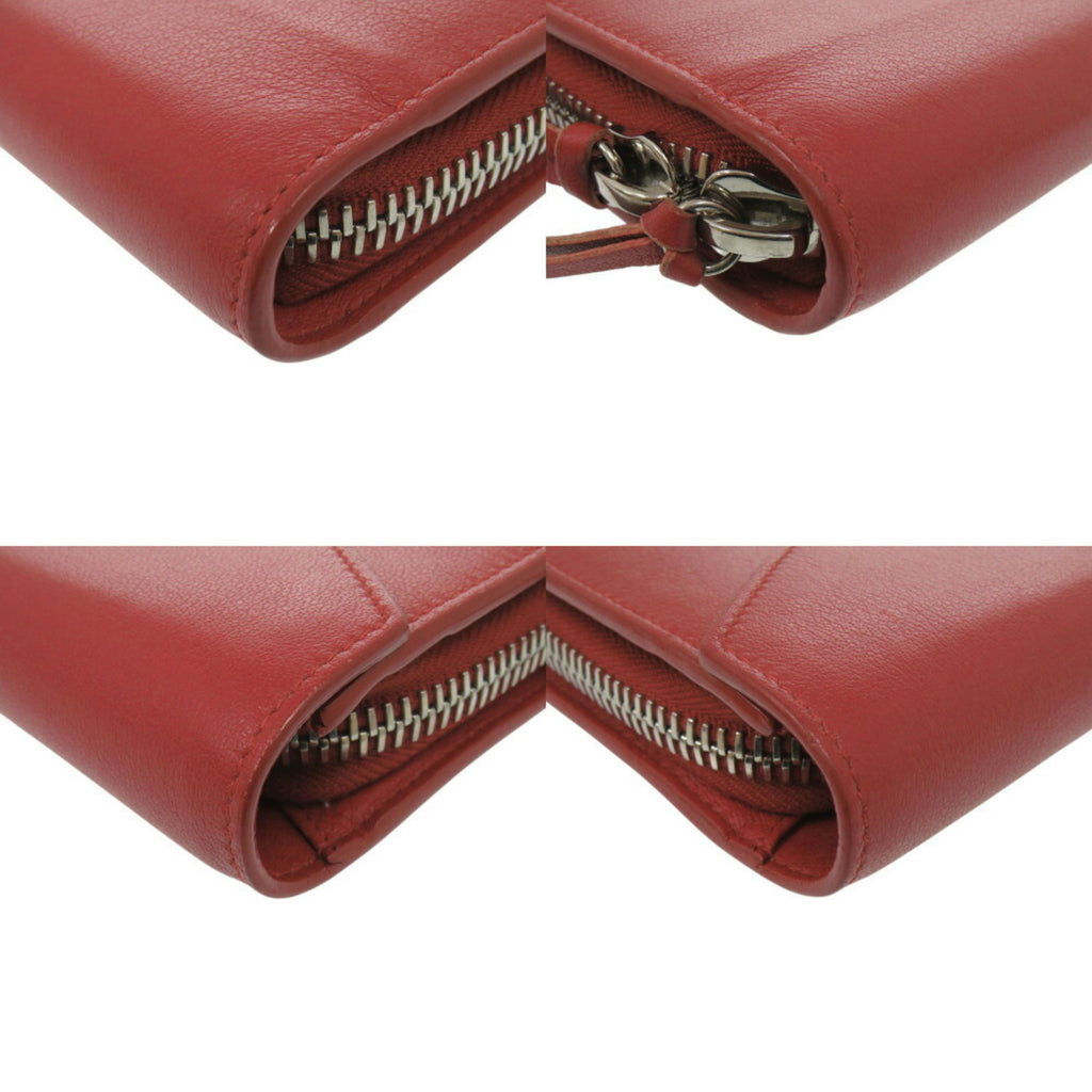 Balenciaga 371661 Calf Leather Red Long Wallet 1553BALENCIAGA
