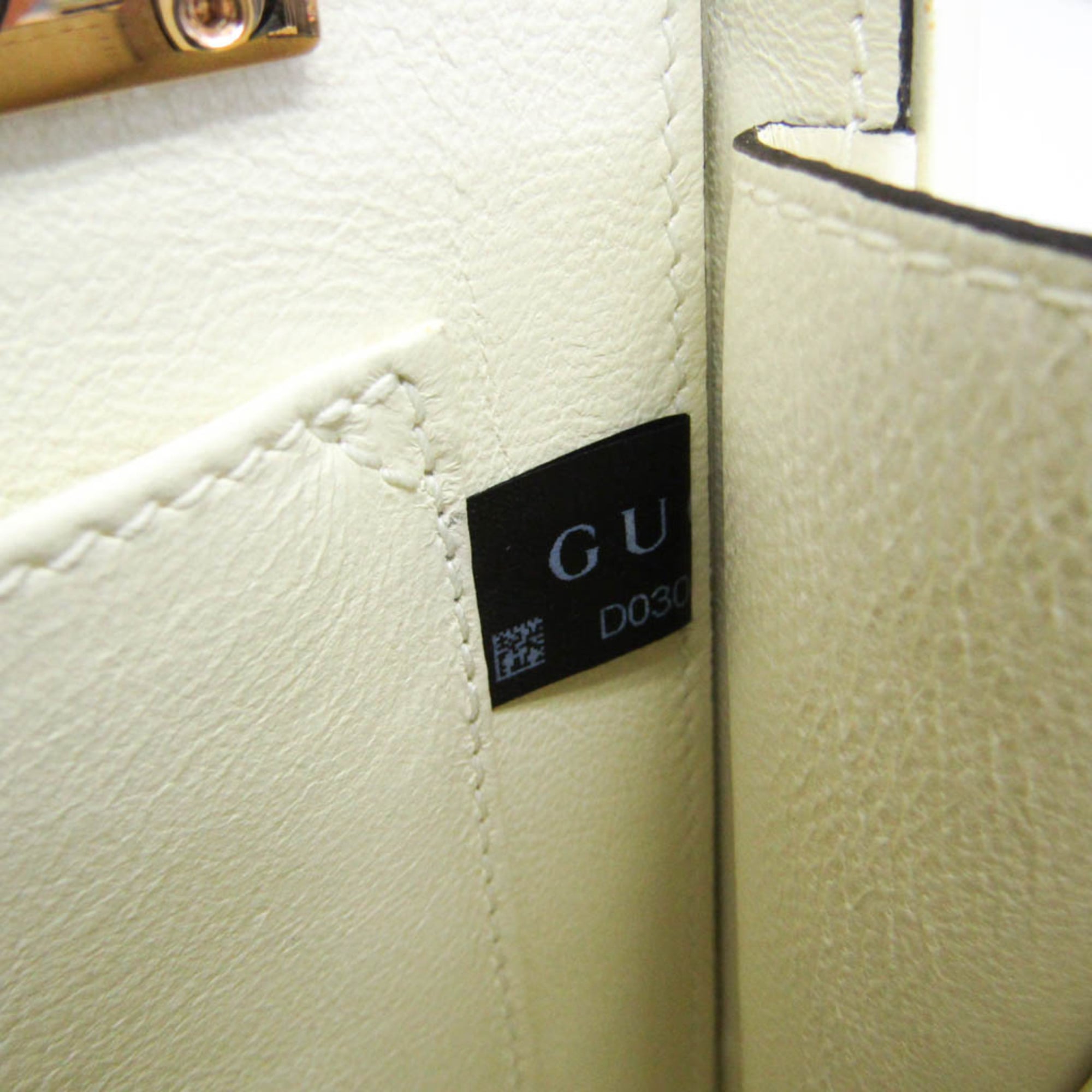 Gucci Sylvie 1969 Acrylic Mini 589482 Women's Acrylic Handbag,Shoulder Bag White — Like New