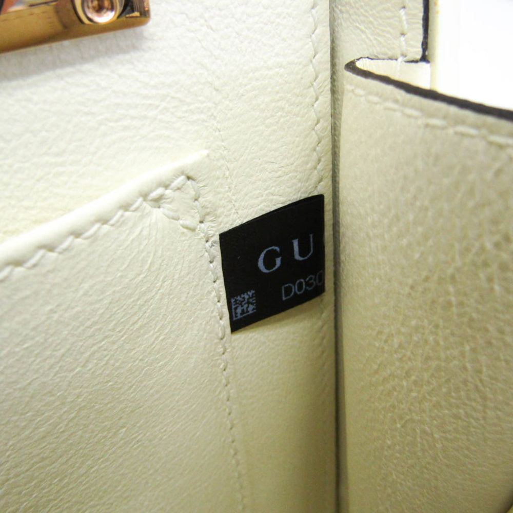 Gucci Sylvie 1969 Acrylic Mini 589482 Women's Acrylic Handbag,Shoulder Bag White — Like New