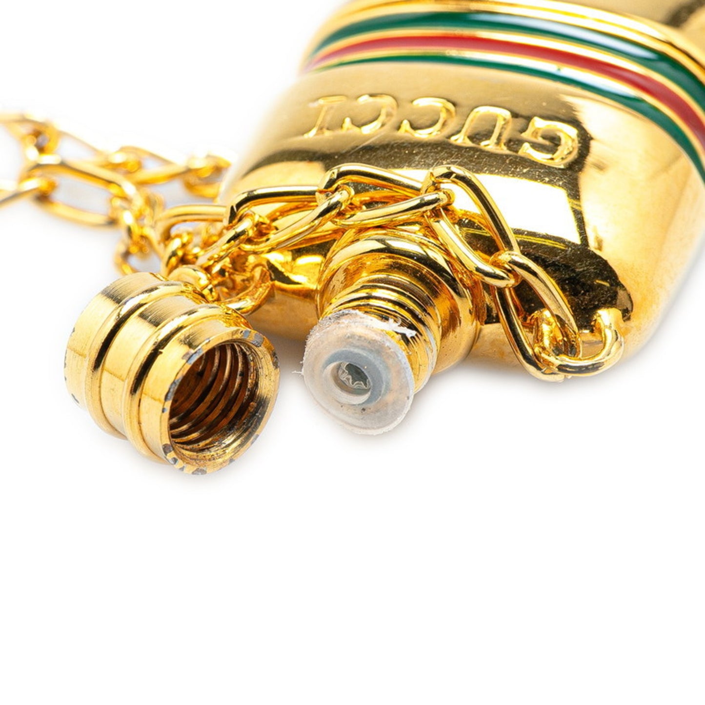 Gucci Perfume Bottle Sherry Line Long Necklace in Gold and Multicolor Plated for Women