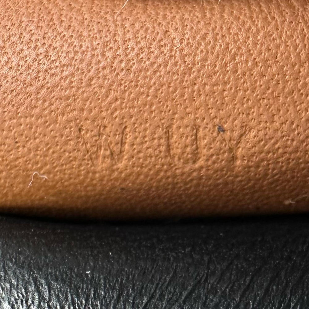 HERMES Rodeo Pegasus PM, Agneau Milo Swift leather, Noir (black), Gold, Blue Nuit (yellow) charm, W stamp, Made in France, Women's, with box — Like New