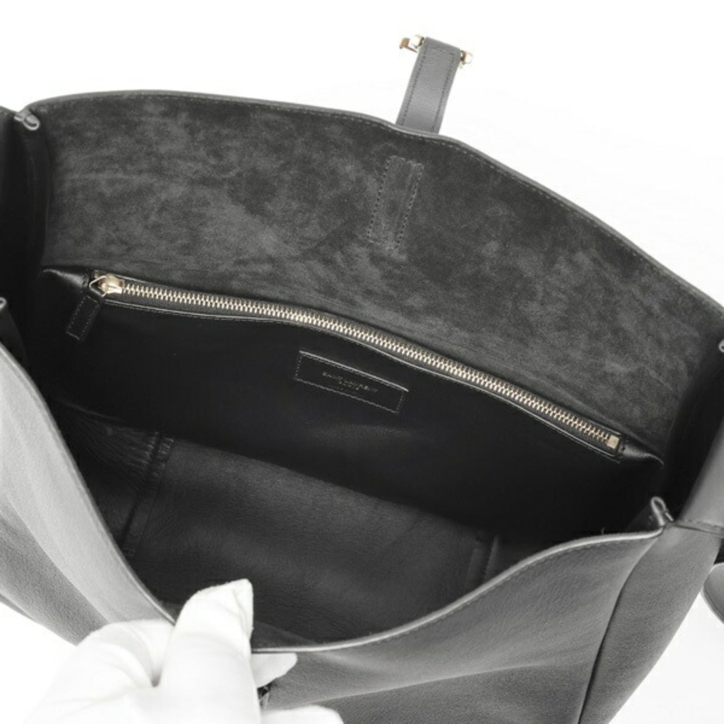 Saint Laurent SAINT LAURENT le 5?7 Soft Large Le Sun Cassette Shoulder Bag 753837 Grained Leather Black E-159054