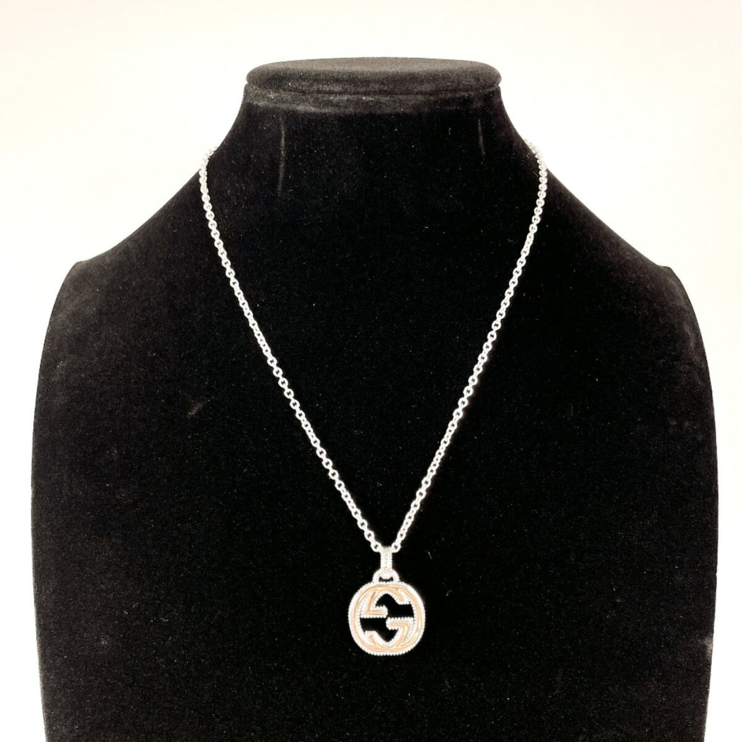 GUCCI Interlocking G Necklace in 925 Sterling Silver, Unisex