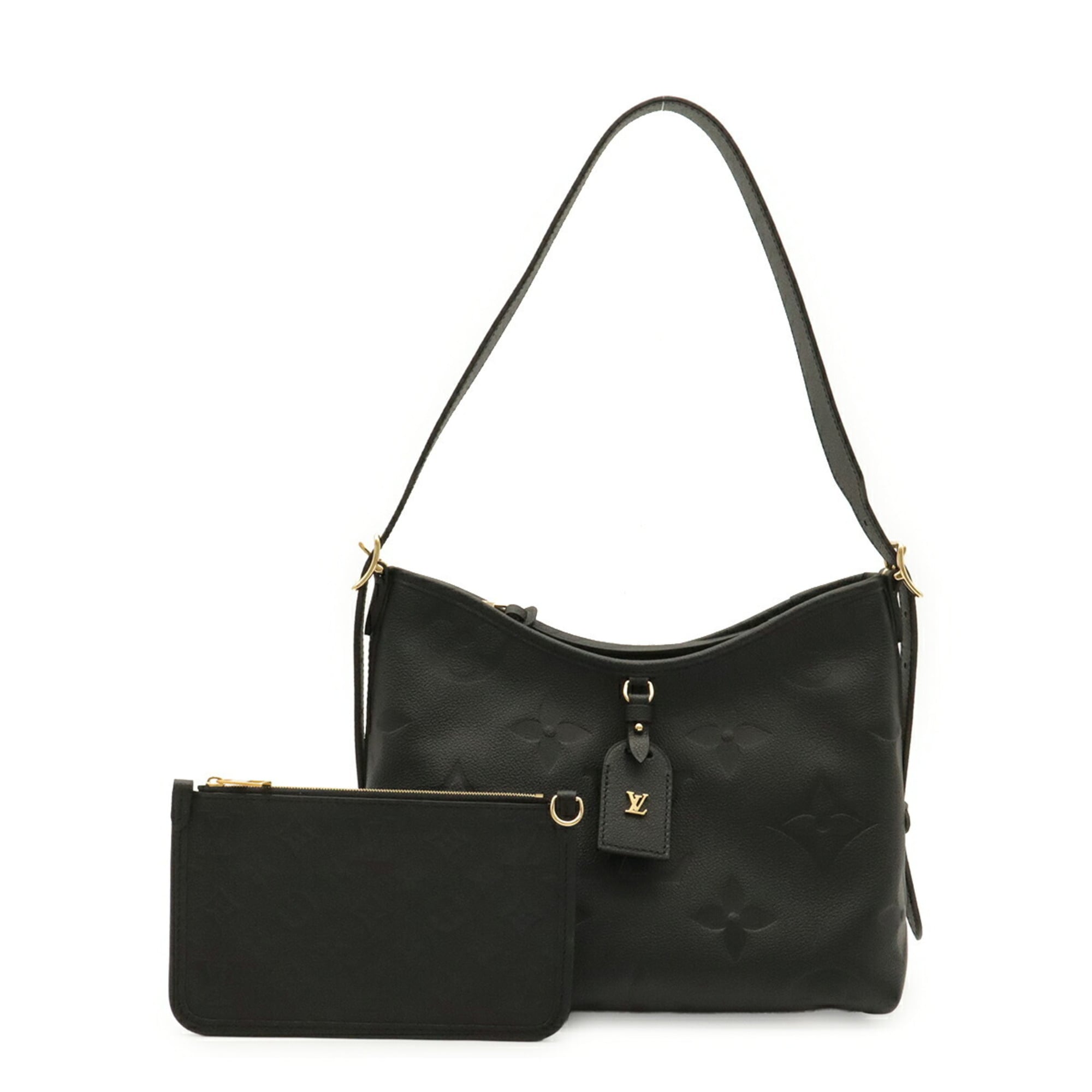 LOUIS VUITTON Louis Vuitton Monogram Empreinte Carryall Zip NM PM Shoulder Bag Noir Black M46288 — New - Store Return