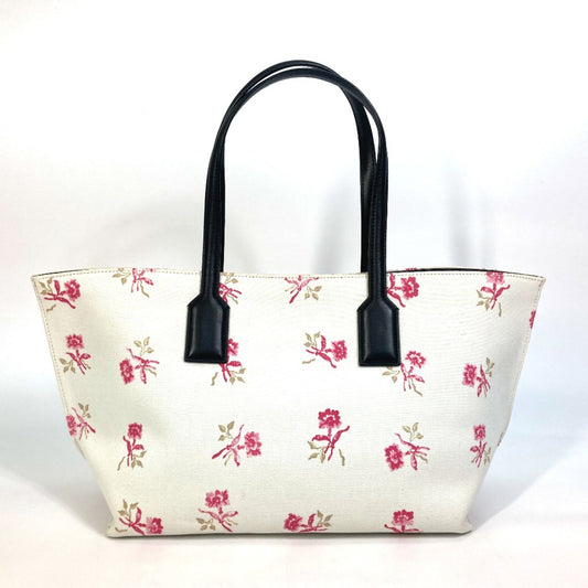 Loewe Flower pattern bag shawl Tote Bag White pink