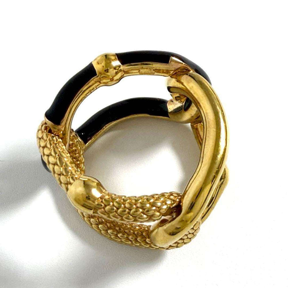 Bottega Veneta Men's Intrecciato Chain Ring — Like New