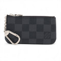 Louis Vuitton 2024 Damier Pochette Clef Wallet/Coin Case/Key Case Black