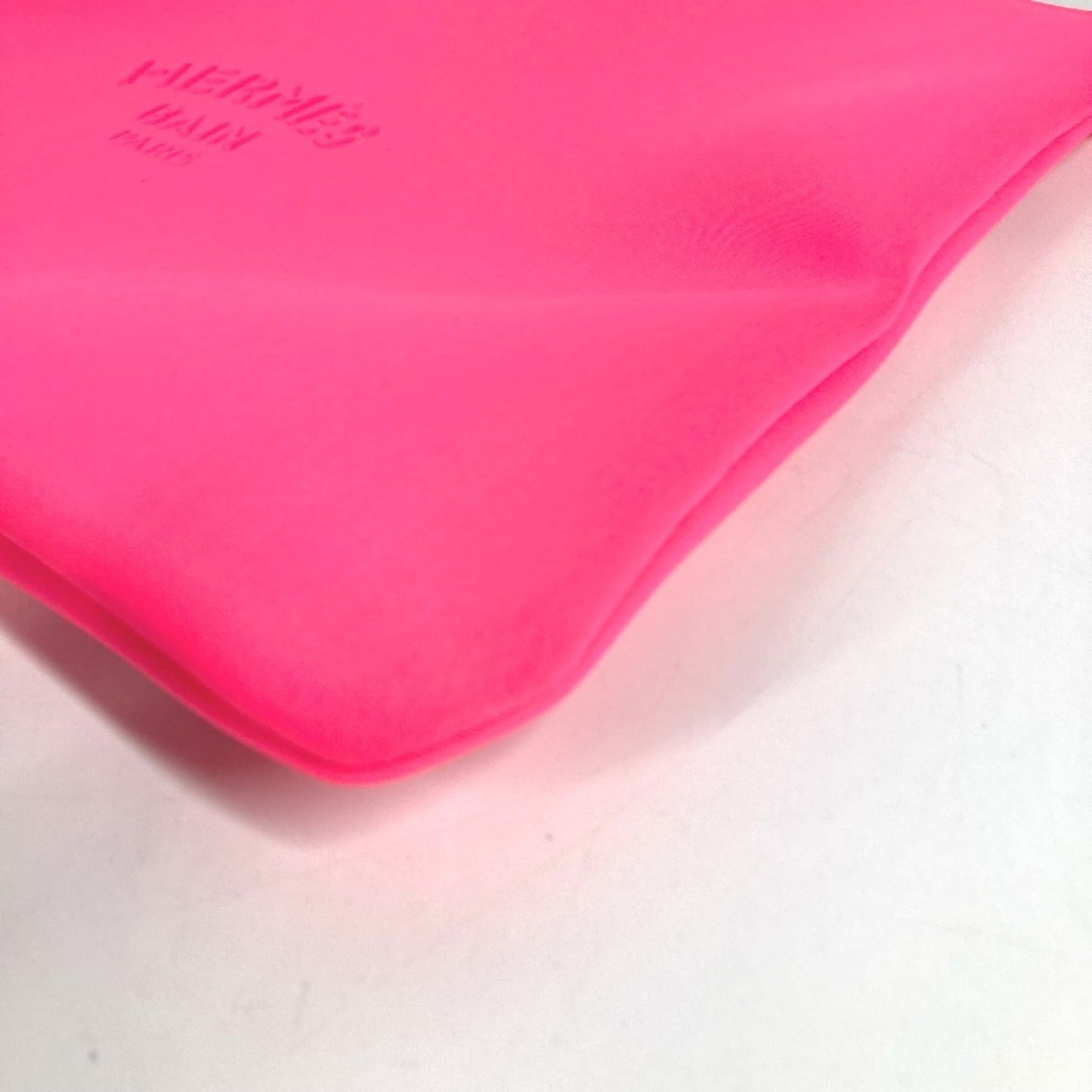 HERMES True Toilet Neoban GM clutch bag, makeup pouch, multi-purpose polyamide and elastane, men's women's, pink