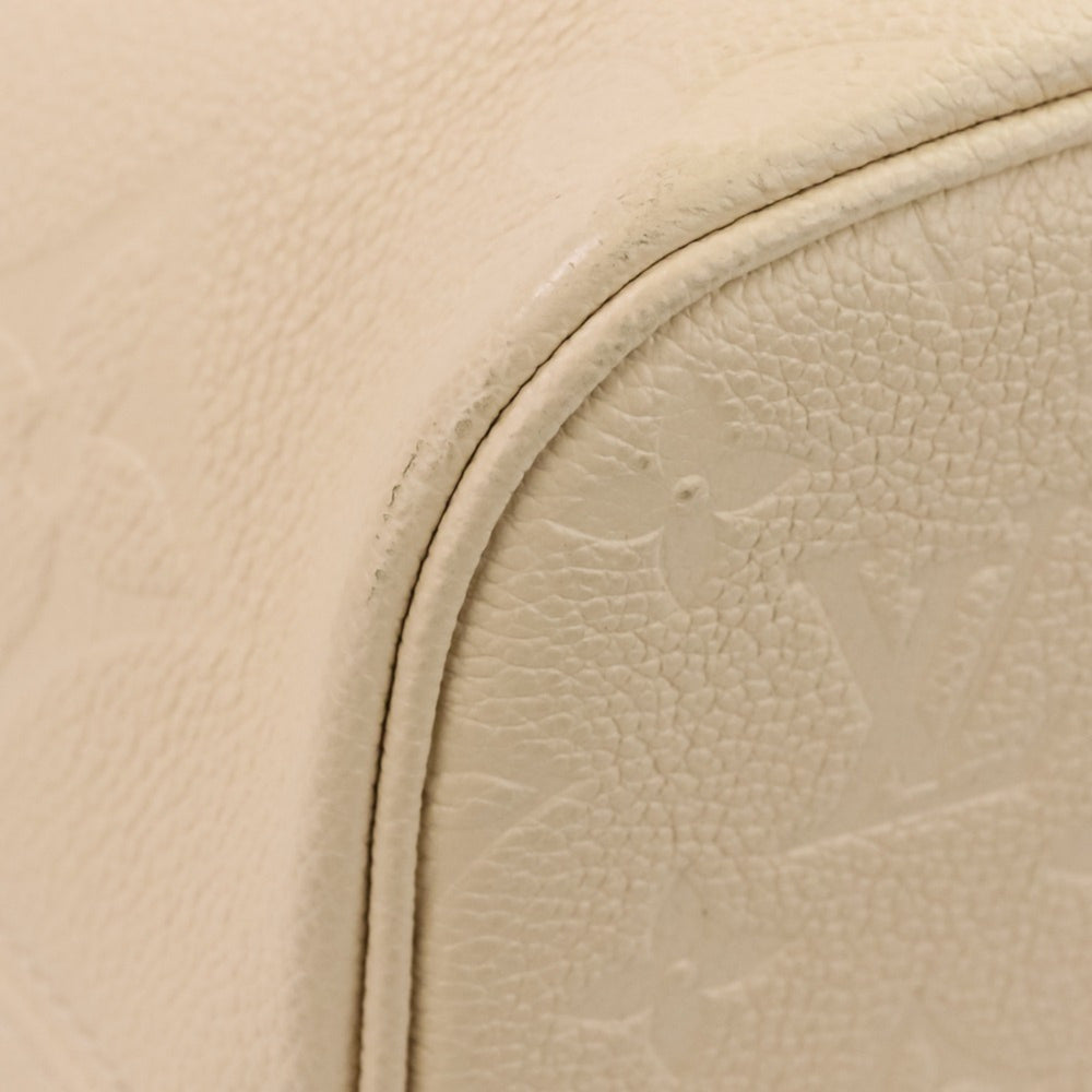LOUIS VUITTON Monogram Empreinte Neverfull MM Tote Bag M46676 Crème Women's — Like New