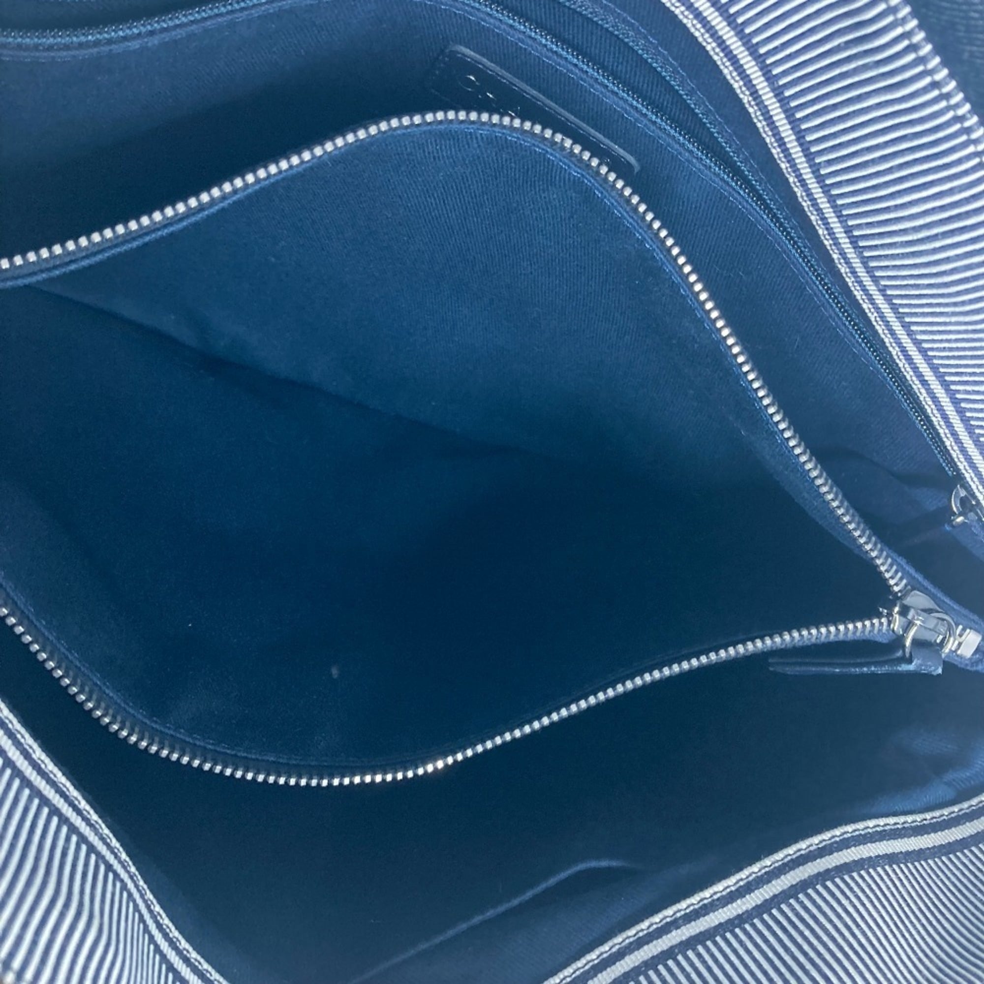 CHANEL A92240 Denim CC Coco Mark Tote Bag Handbag Shoulder Leather Women's Blue L-241003-8 — Like New