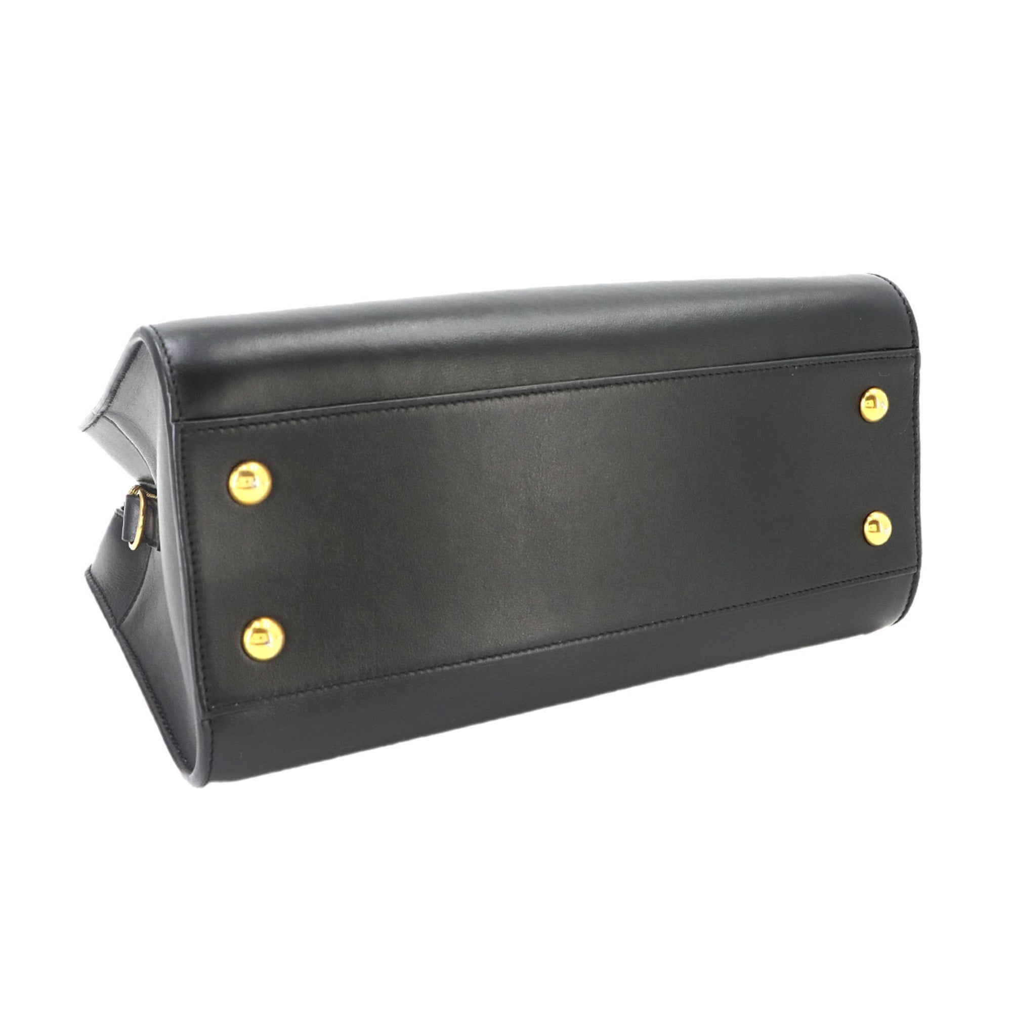 Saint Laurent Baby Cabas 2-way Hand/Shoulder Handbag, Leather, Black, 472466 — Like New