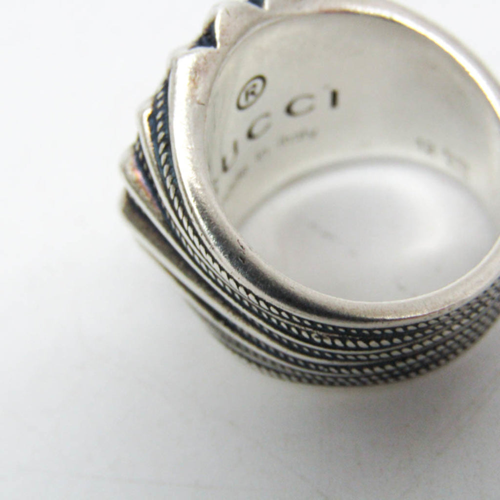 Gucci Interlocking G 728399 Silver Fashion Band Ring Silver — Like New