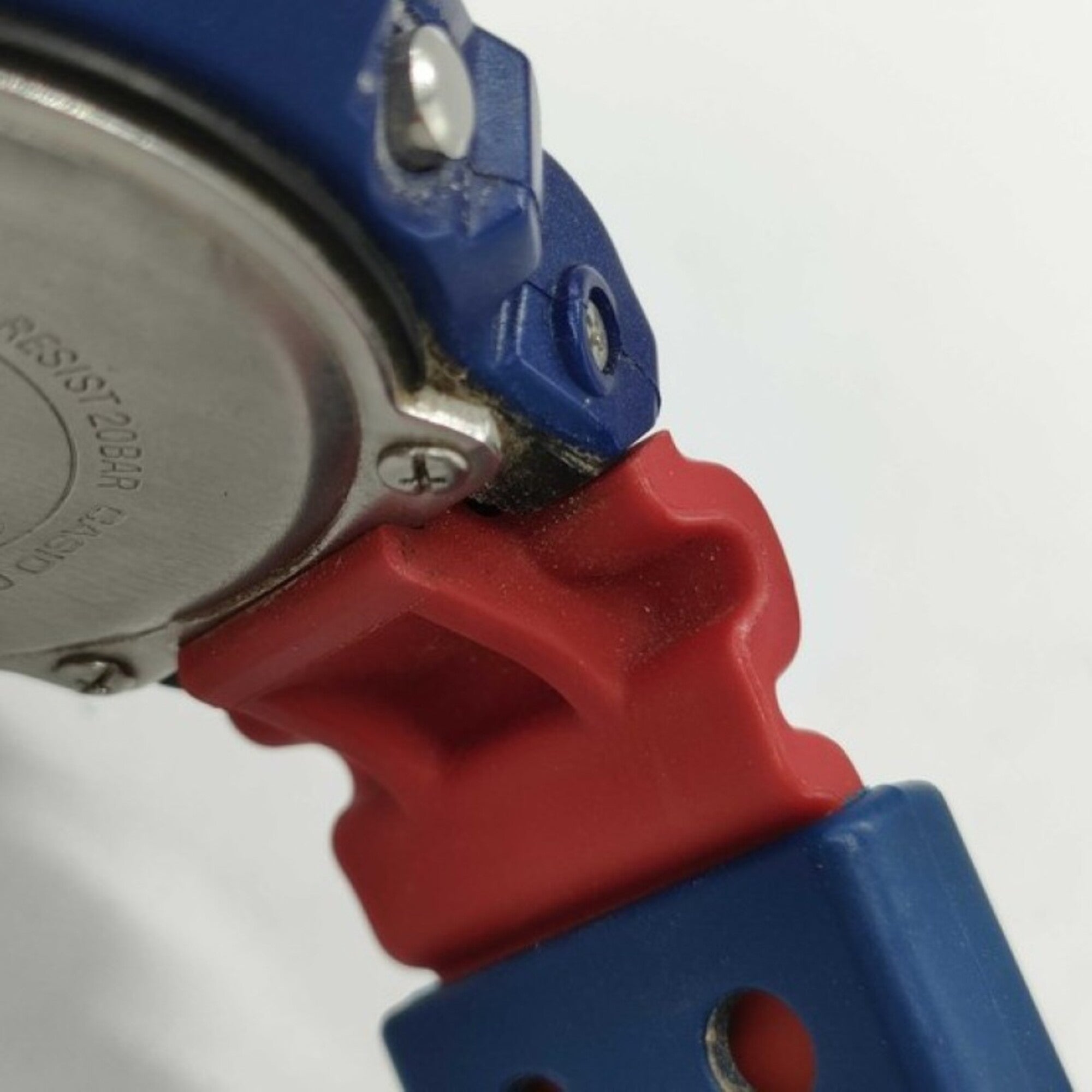 CASIO G-SHOCK DW-6900AC White Blue Red Resin Men's Watch — Good