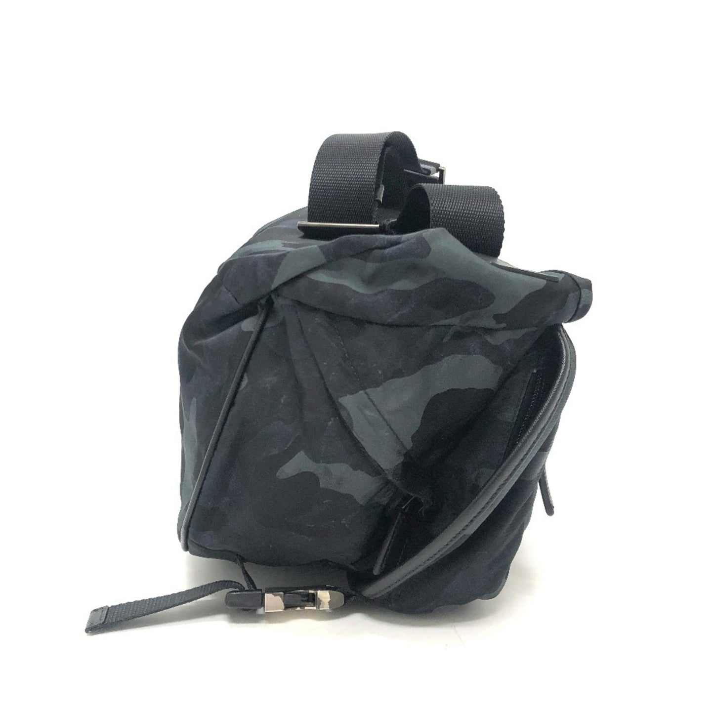 PRADA 2VH991 Triangle Logo Camouflage Crossbody Bag, Shoulder Body Nylon, Men's, Blue